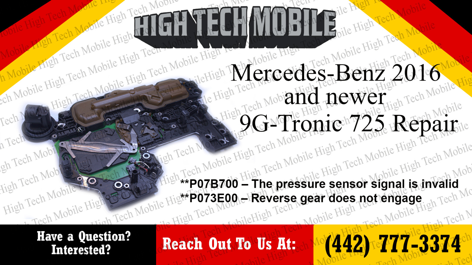 2016-2025  MERCEDES BENZ 9G REPAIR  P07B700 P073E00 0009014900 Pressure sensor