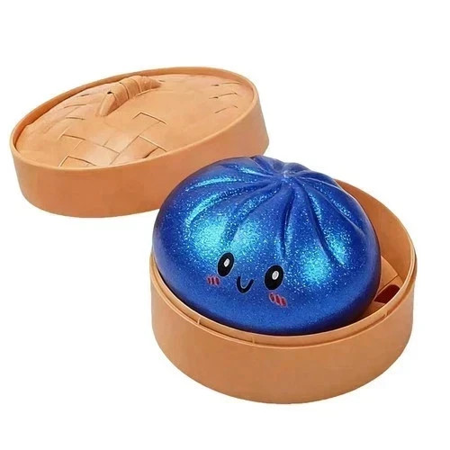 Mystery Squishy Bun Dumpling RARE GLITTER Limited Edition