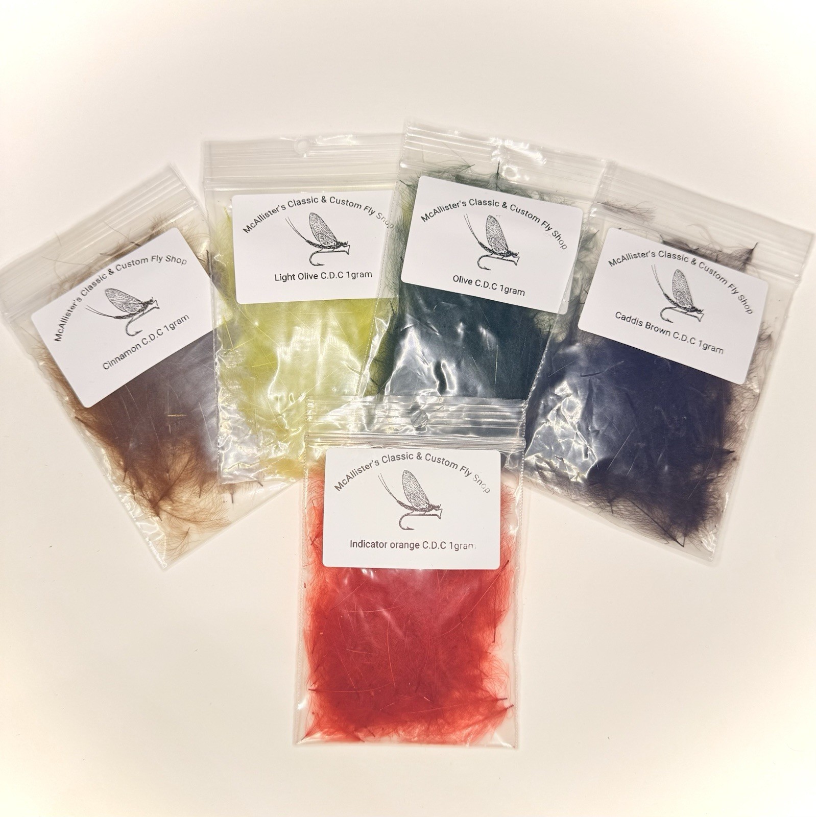 cinnamon Color CDC Feathers 1 Gram Bags