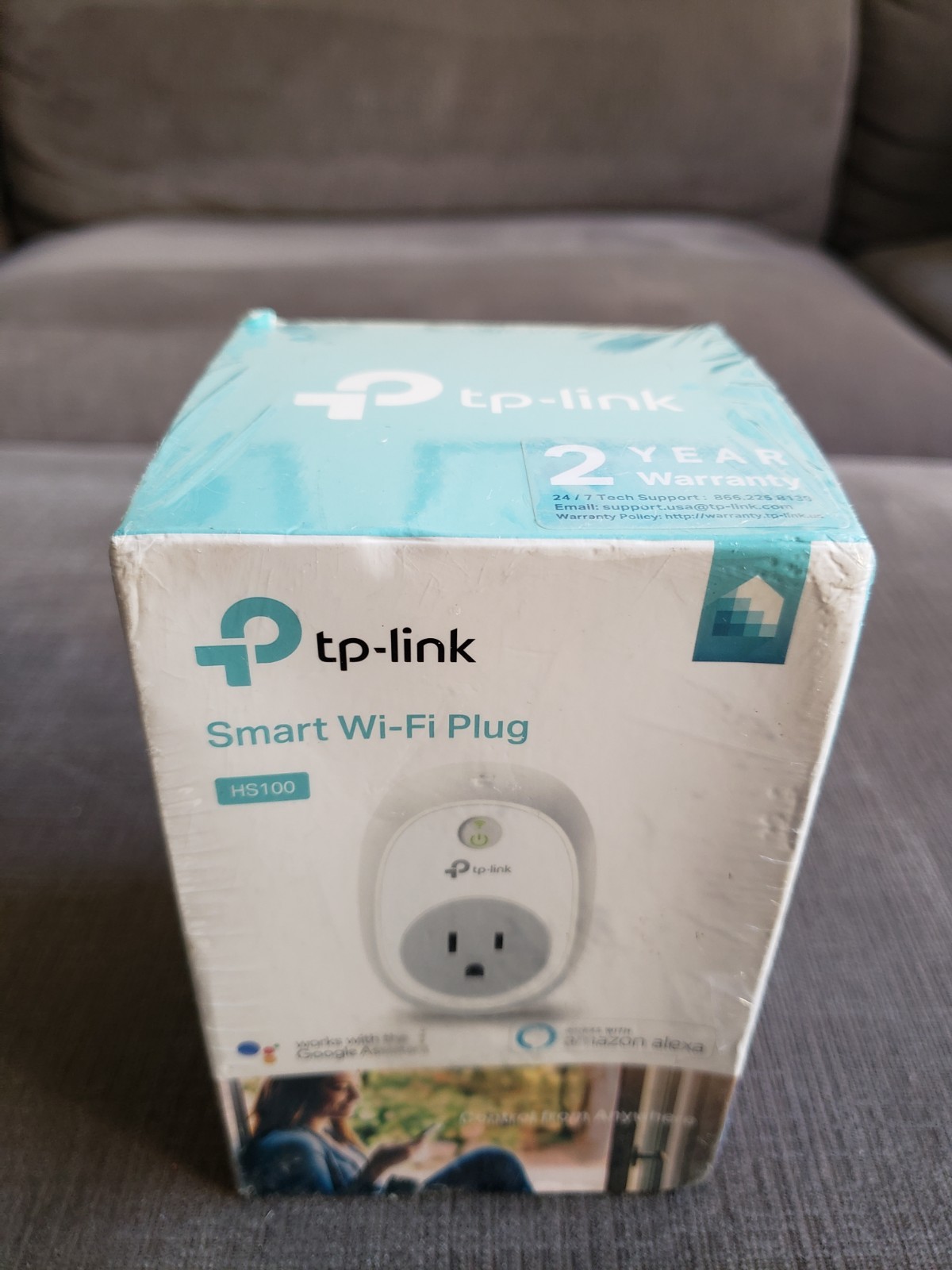 TP-Link - HS100 - Smart WiFi Plug - w/Google Assistant & Amazon Alexa NEW Sealed