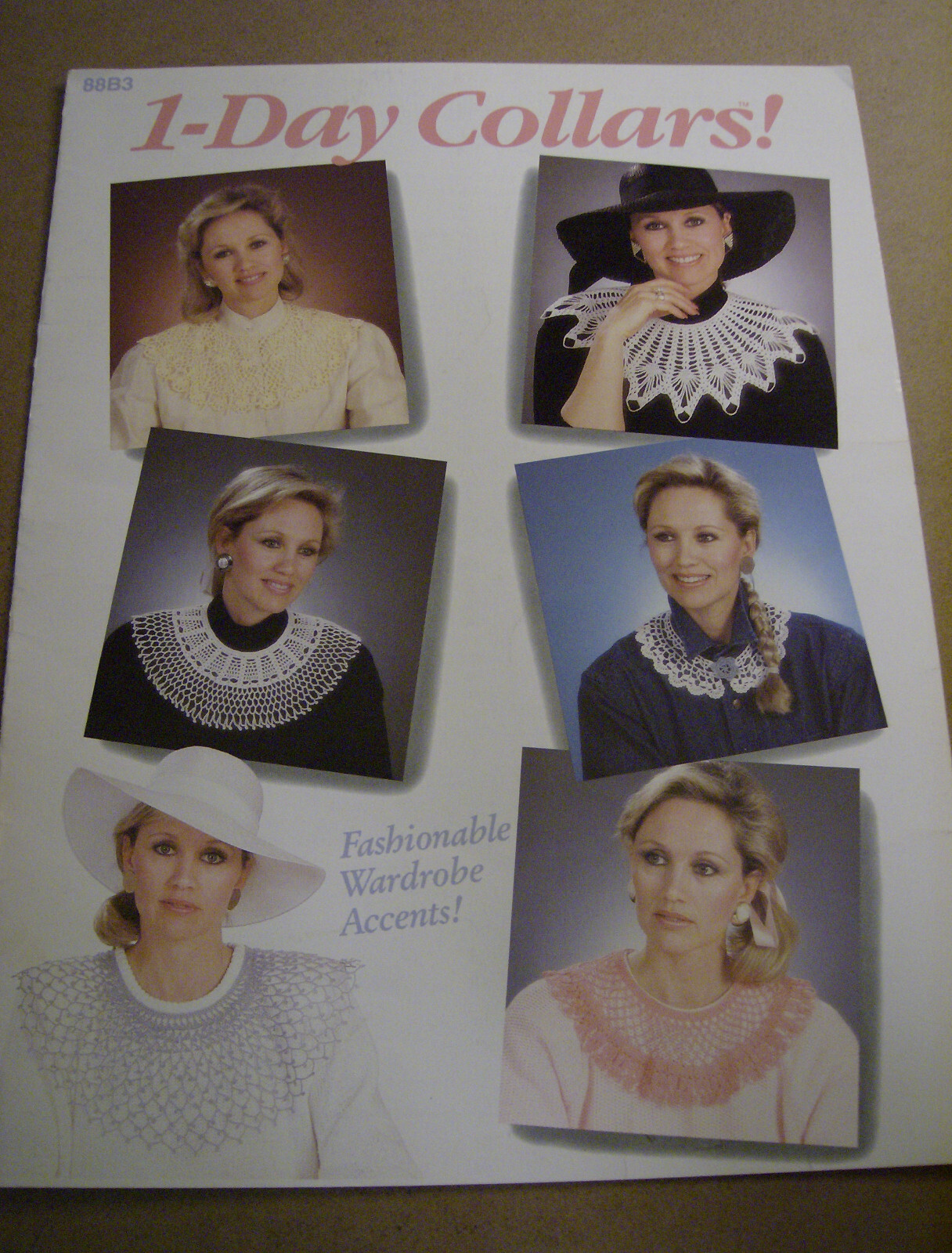 1 - DAY COLLARS  to Crochet * 1988 Crochet catalog book 88B3 * pattern booklet