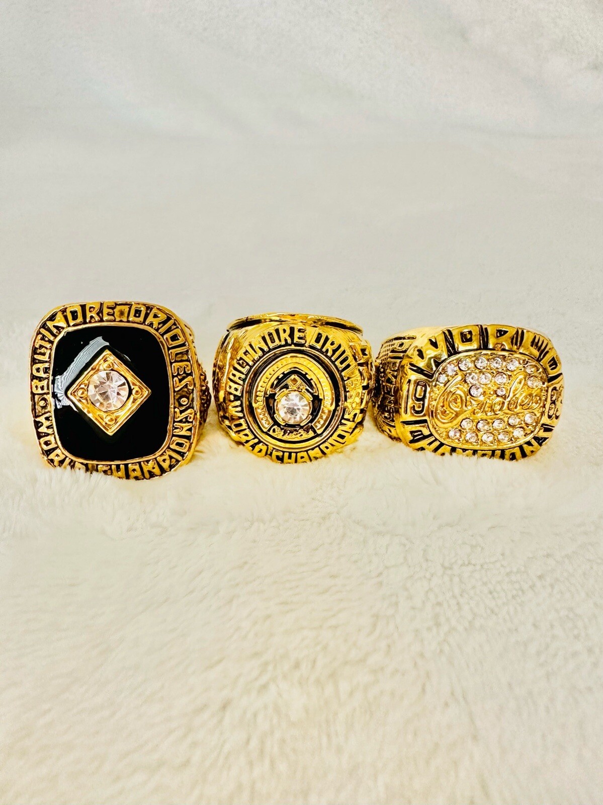 3 PCS Baltimore Orioles World Series Championship Ring Set, 🇺🇸 SHIP