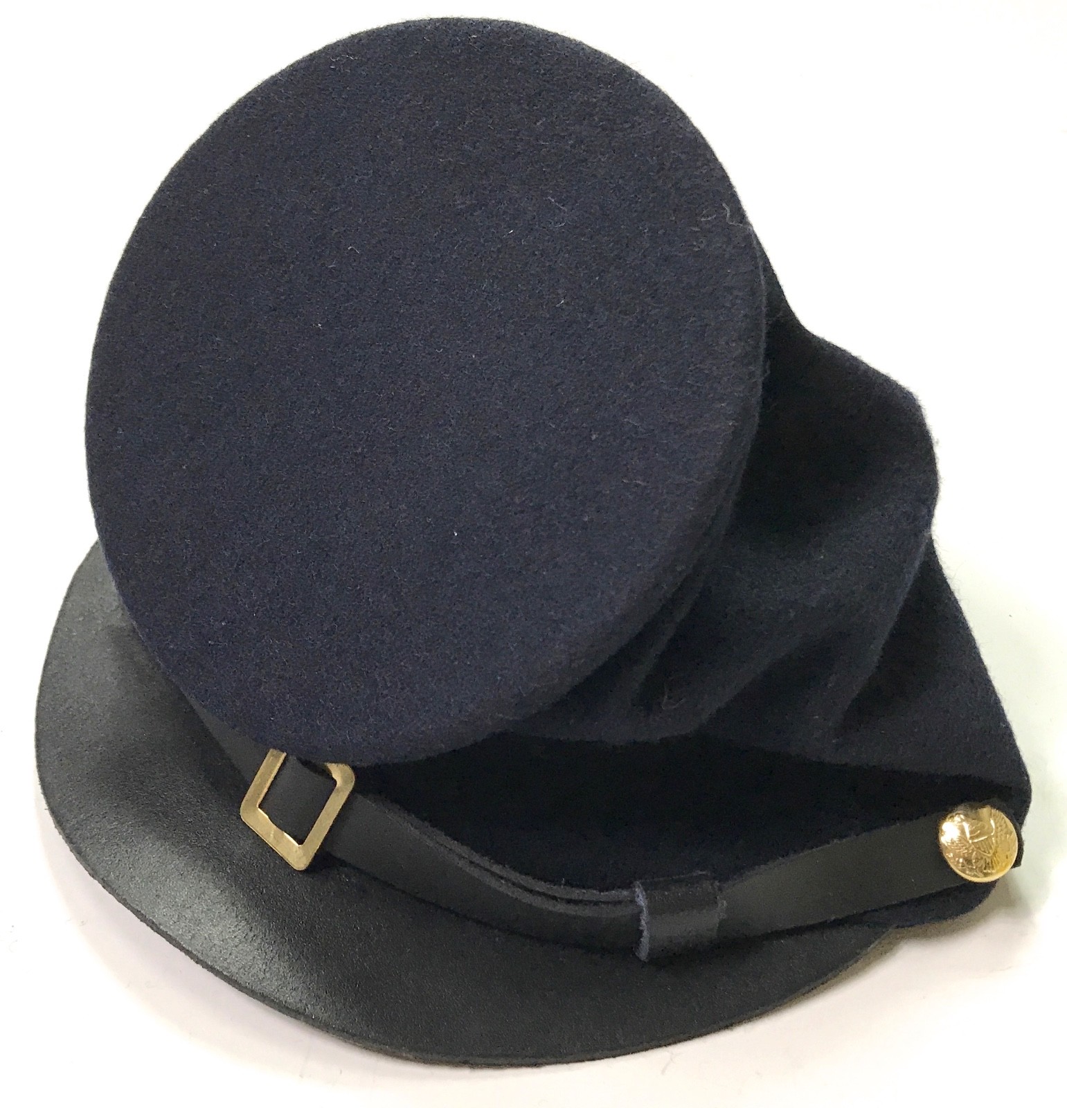 CIVIL WAR US UNION BLUE WOOL ENLISTED KEPI FORAGE CAP HAT-SMALL