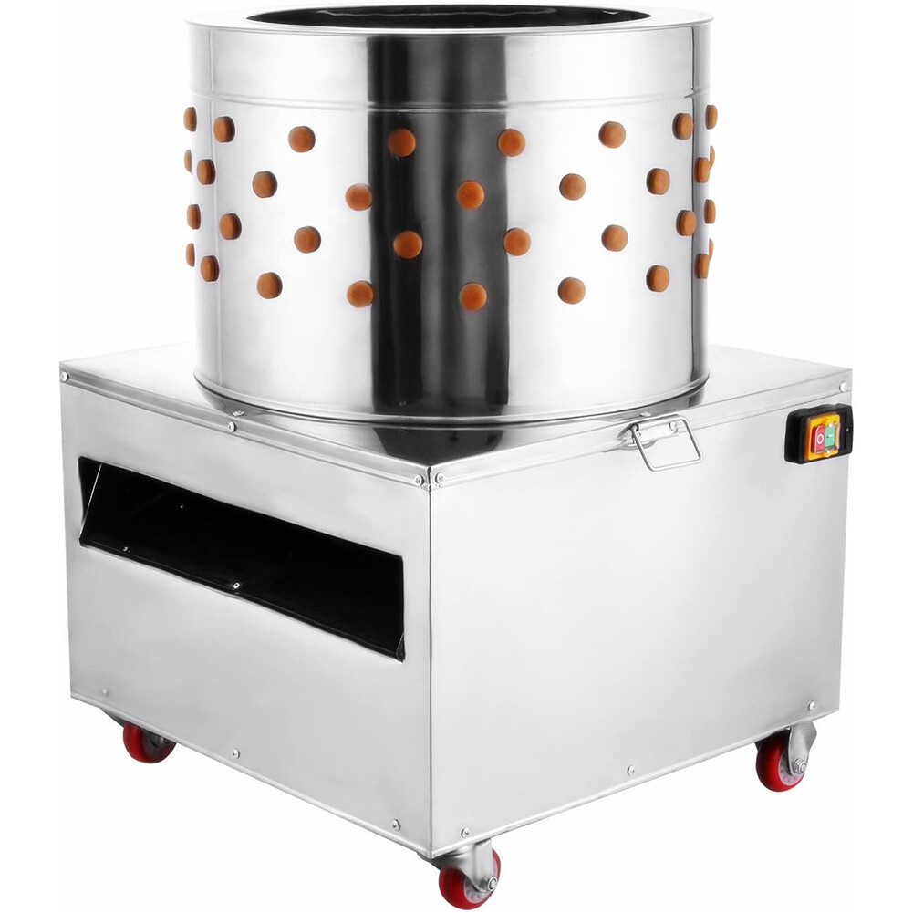 20" Stainless Steel Chicken Plucker Plucking Machine Poultry De-Feather 1500W