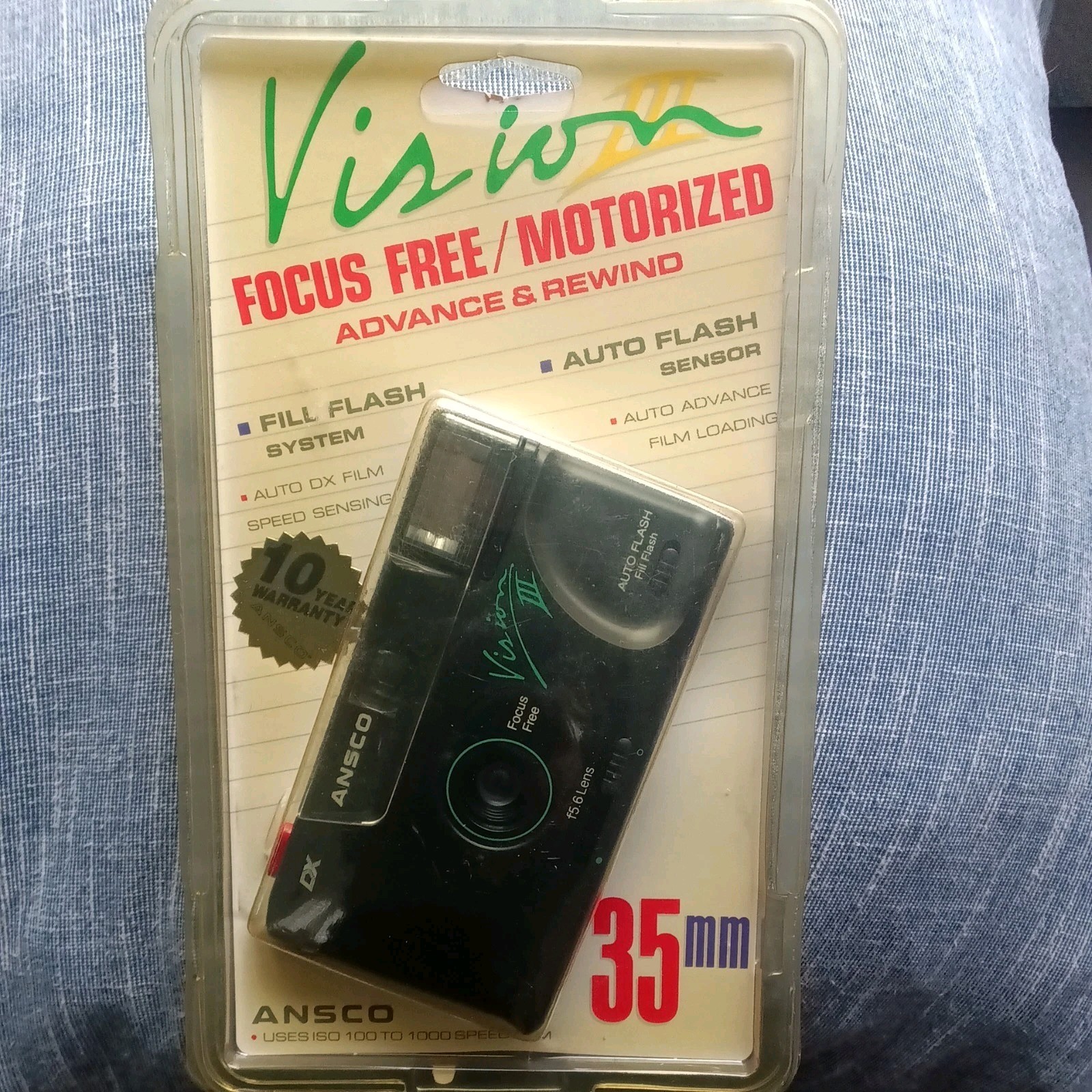 Ansco Vision Panorama 35mm film Panoramic Camera Point and Shoot