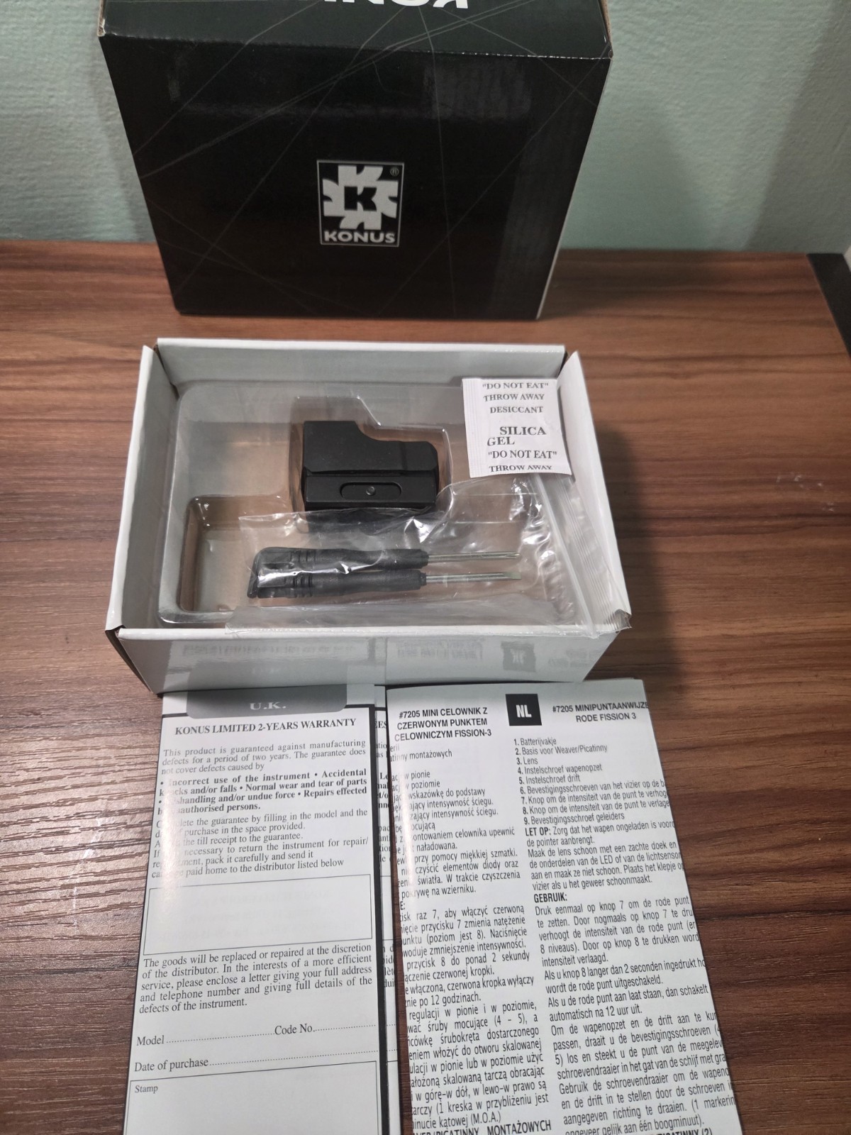 Konus Fission 3.0 Red Dot Sight 4 MOA Dot Reticle Deltapoint Pro Footprint- 7205