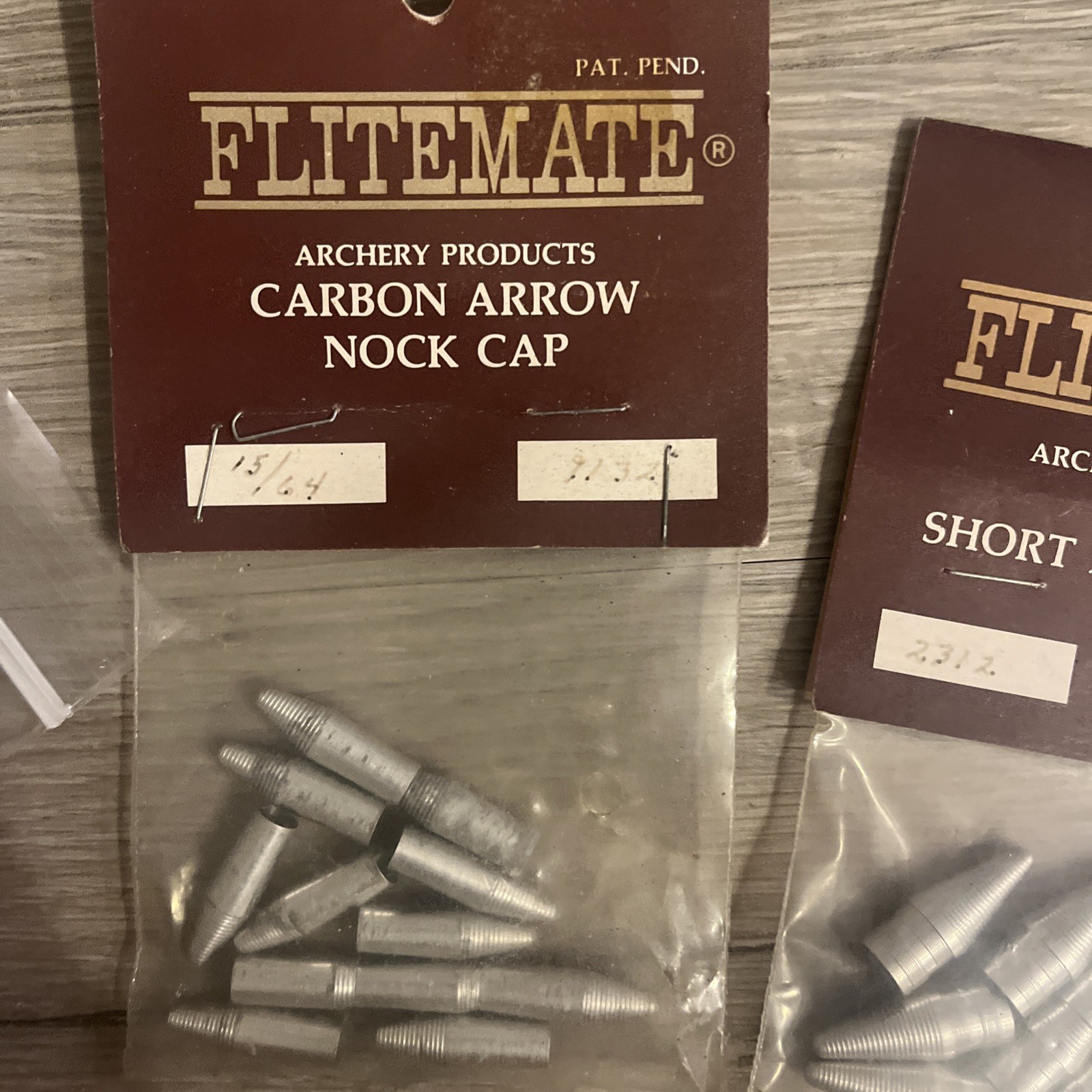 Lot Of Flitemare Arrow Nock Caps 9 Individual 1 Dozen Packages
