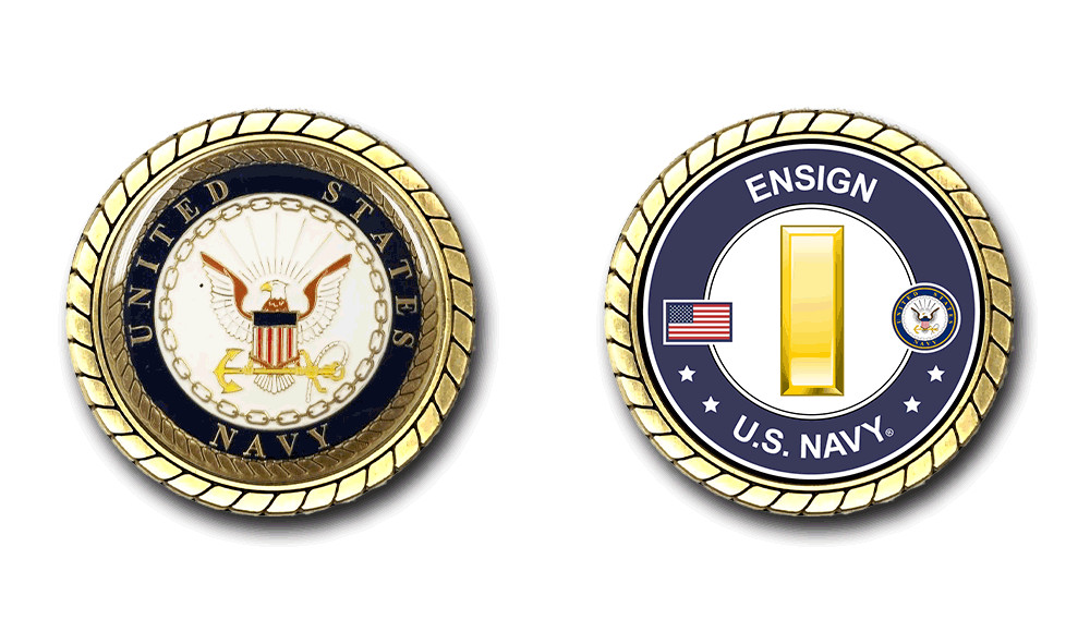 US Navy Ensign Challenge Coin Officially Licensed