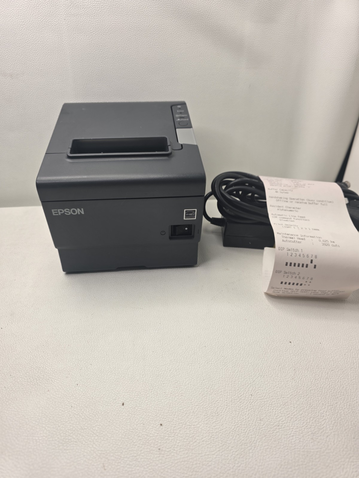 Epson TM-T88V M244A Thermal Receipt POS Printer USB Tested w/ Power Supply #3
