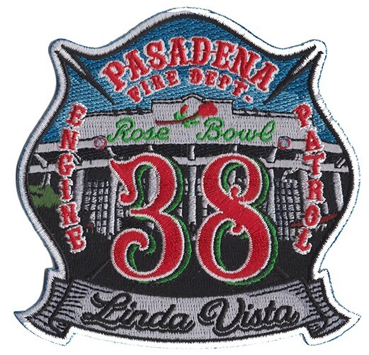 Pasadena CA Station 38 Linda Vista The Rose Bowl  Football Fire Patch NEW