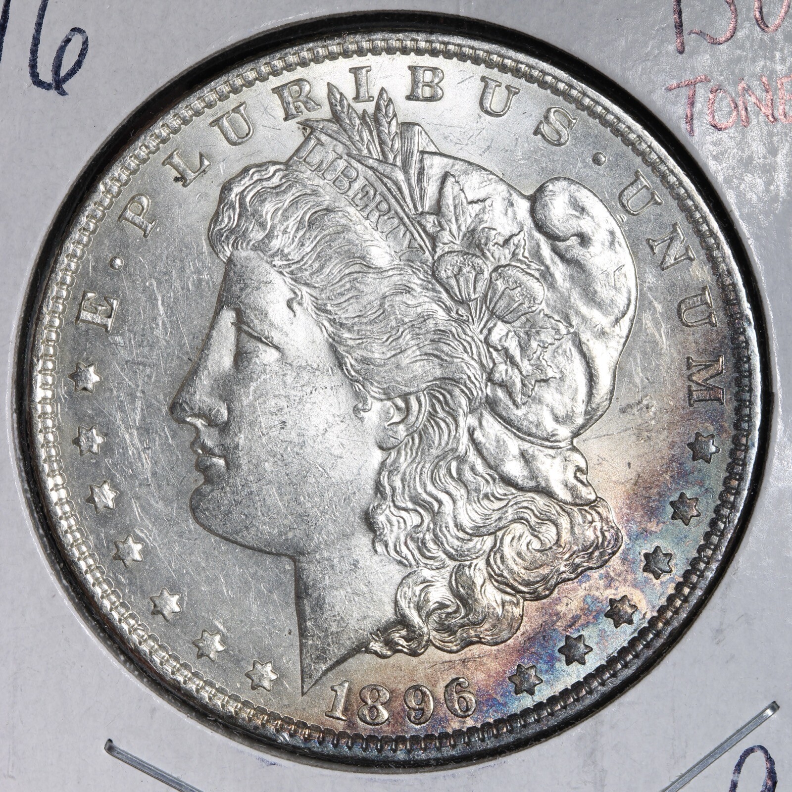 1896 Morgan Silver Dollar BU *UNCIRCULATED* MS TONED E364 RHL
