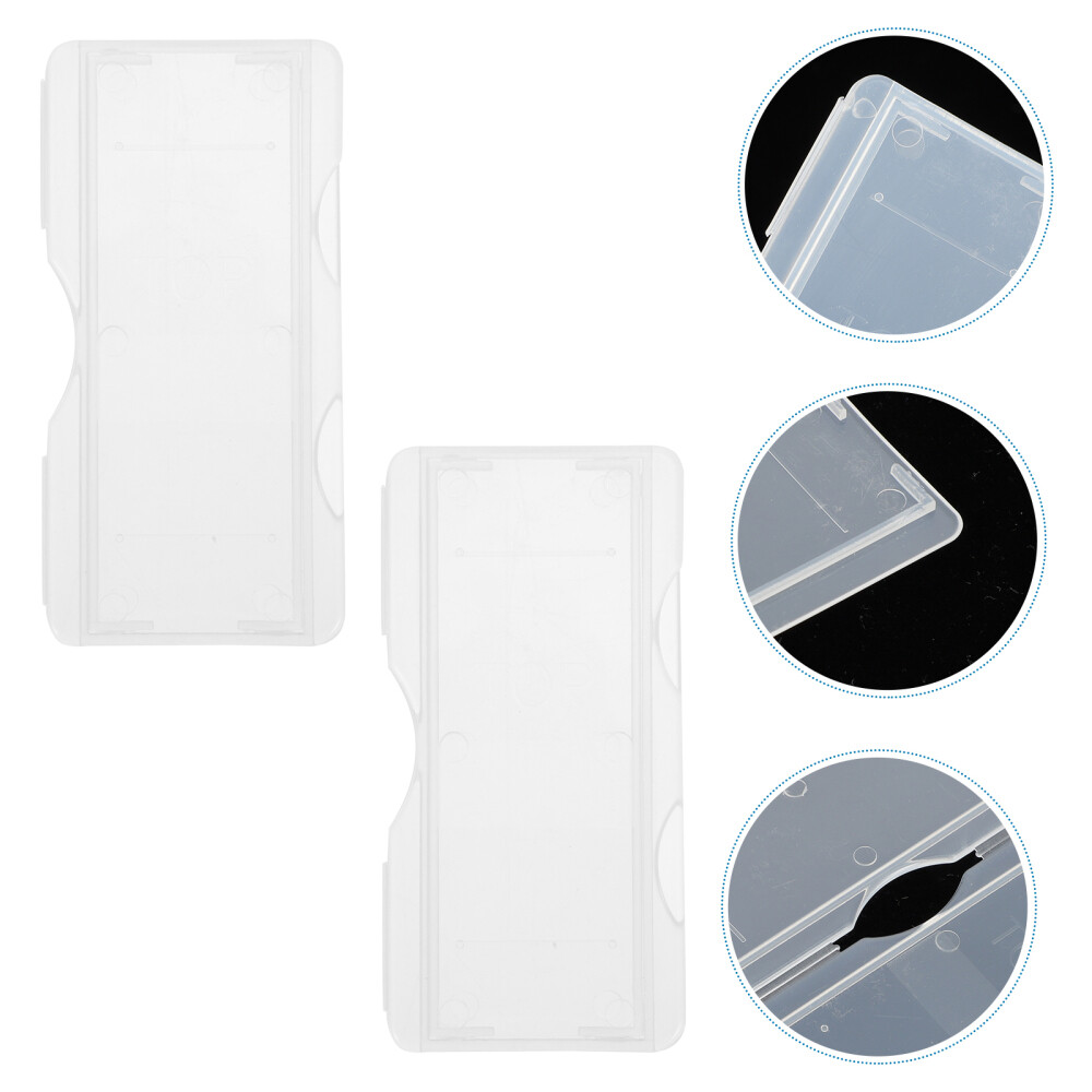 100pcs Slide Storage Boxes Individual Microscope Slide Holder Slide Boxes
