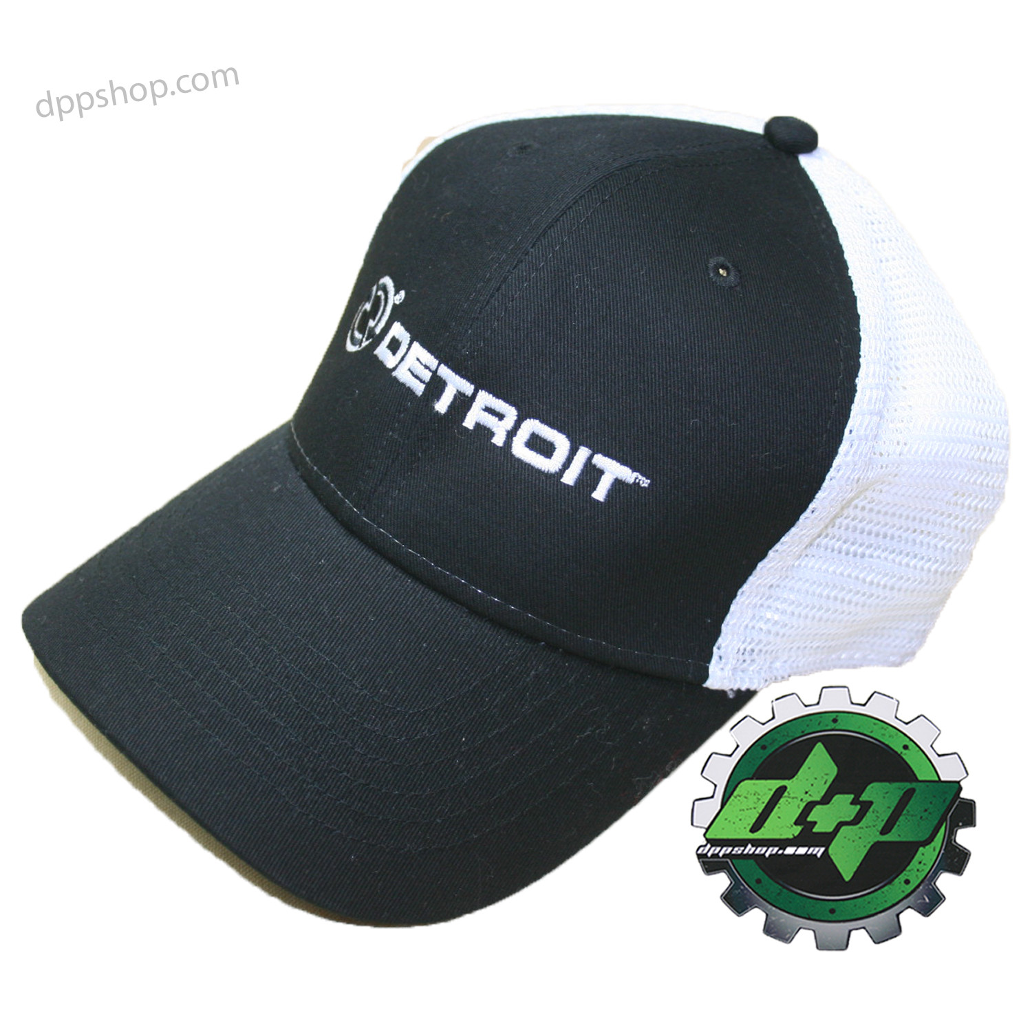 S/M detroit diesel fitted ball cap semi trucker hat gear mesh flex fit stretch