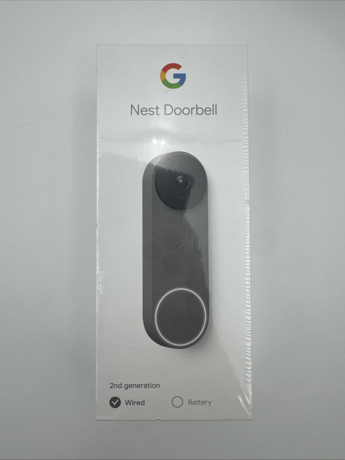 New-Google-Nest Doorbell-Ash-2nd Generation-Wired-G28DR-GA03696-US-Free Shipping