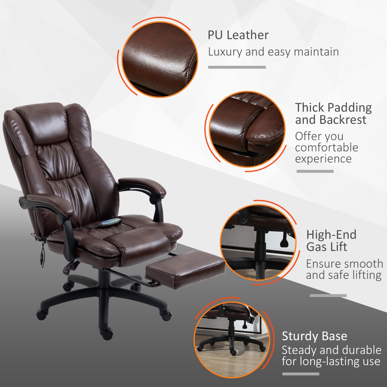 ❄️FREE SHIPPING!❄️Office/Massage/Reclining Chair w/Wheels, Thick Padding, & More