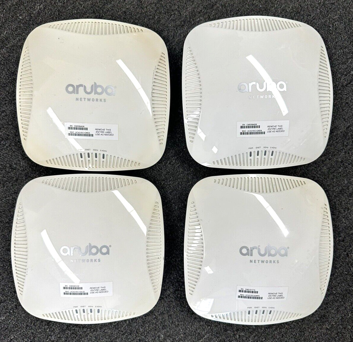 Lot of 4 Aruba Networks APIN0205 Wireless Access Point IAP-205-US FREE SHIPPING