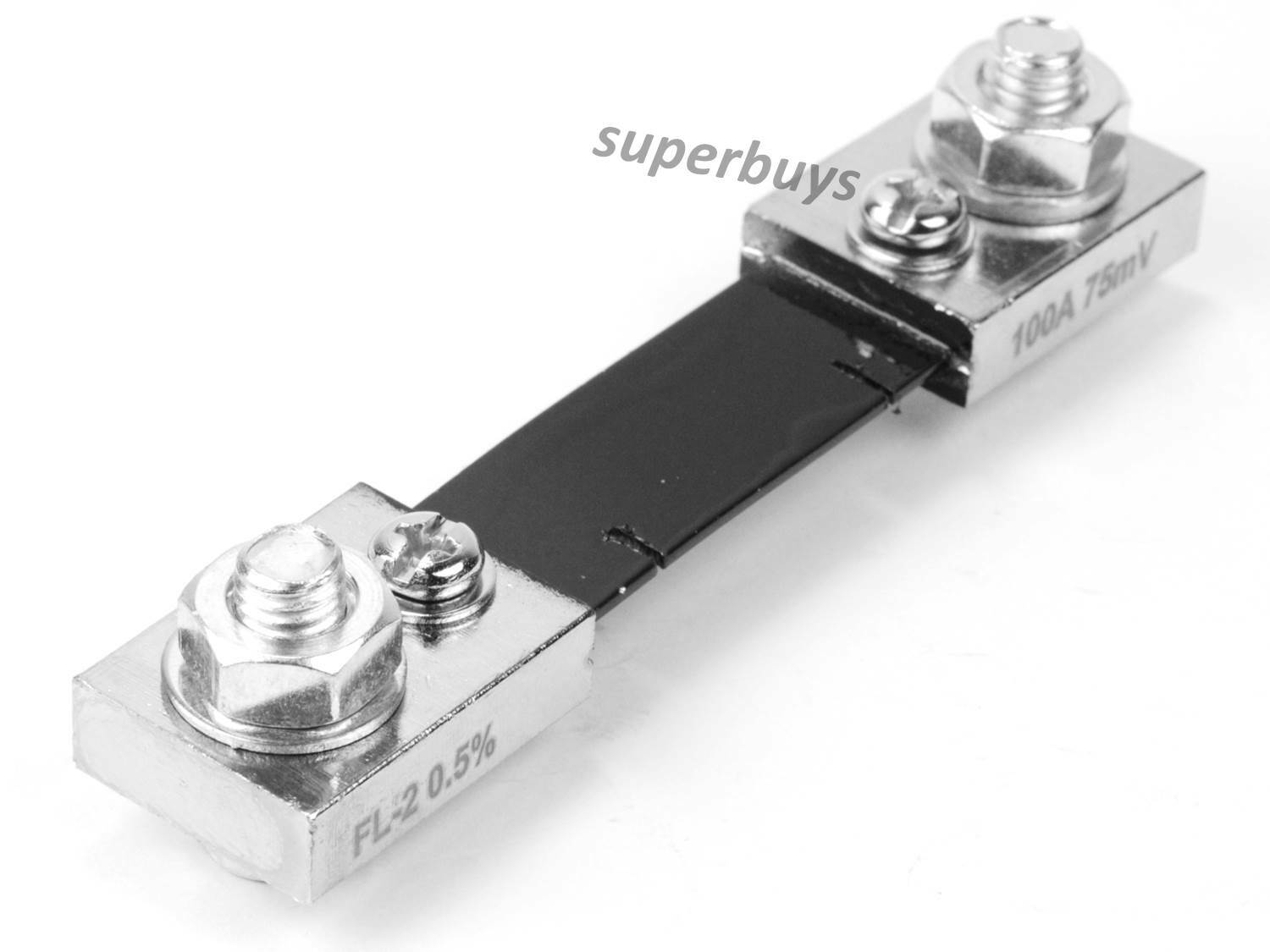 Shunt Resistor DC 100A 75mV Current for Digital Amp Meter Ammeter FL-2 Panel