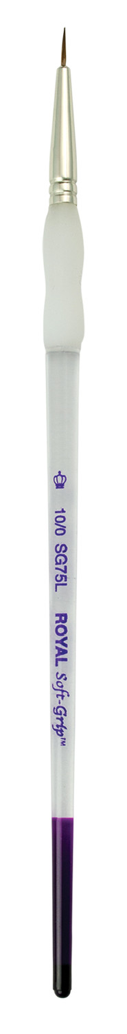 Royal Soft Grip Synthetic Sable Short Liner Artist Brush - 10/0 or 1