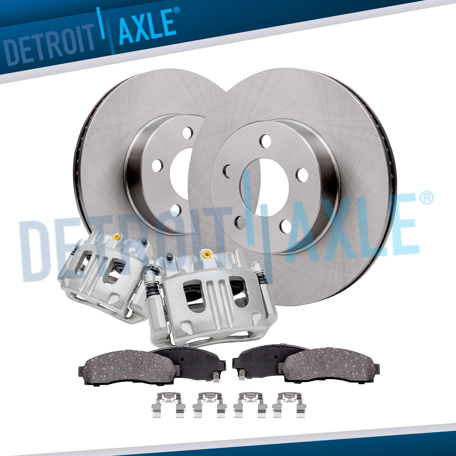 4WD Front Disc Rotors Calipers Brake Pads for Ford Explorer Sport Ranger B4000
