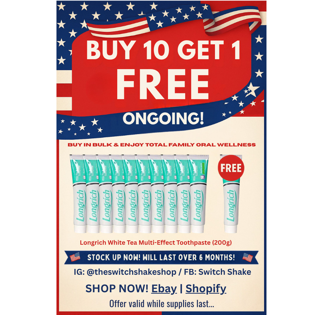 Longrich 200g White Tea Toothpaste Bundle - 11 pack