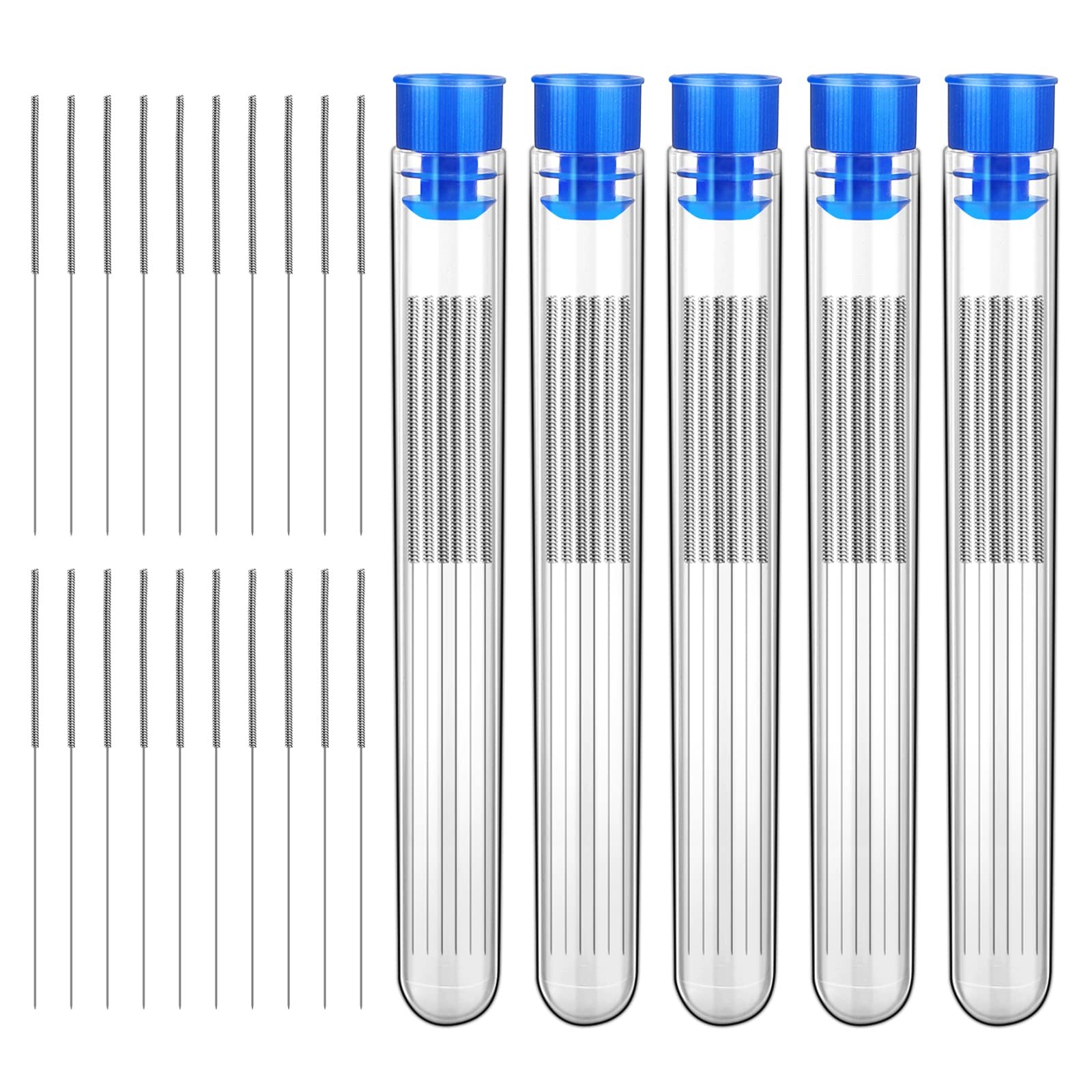50 Pieces 3D Printer Nozzle Cleaning Kit,0.4 mm Stainless Steel Needles Clean...