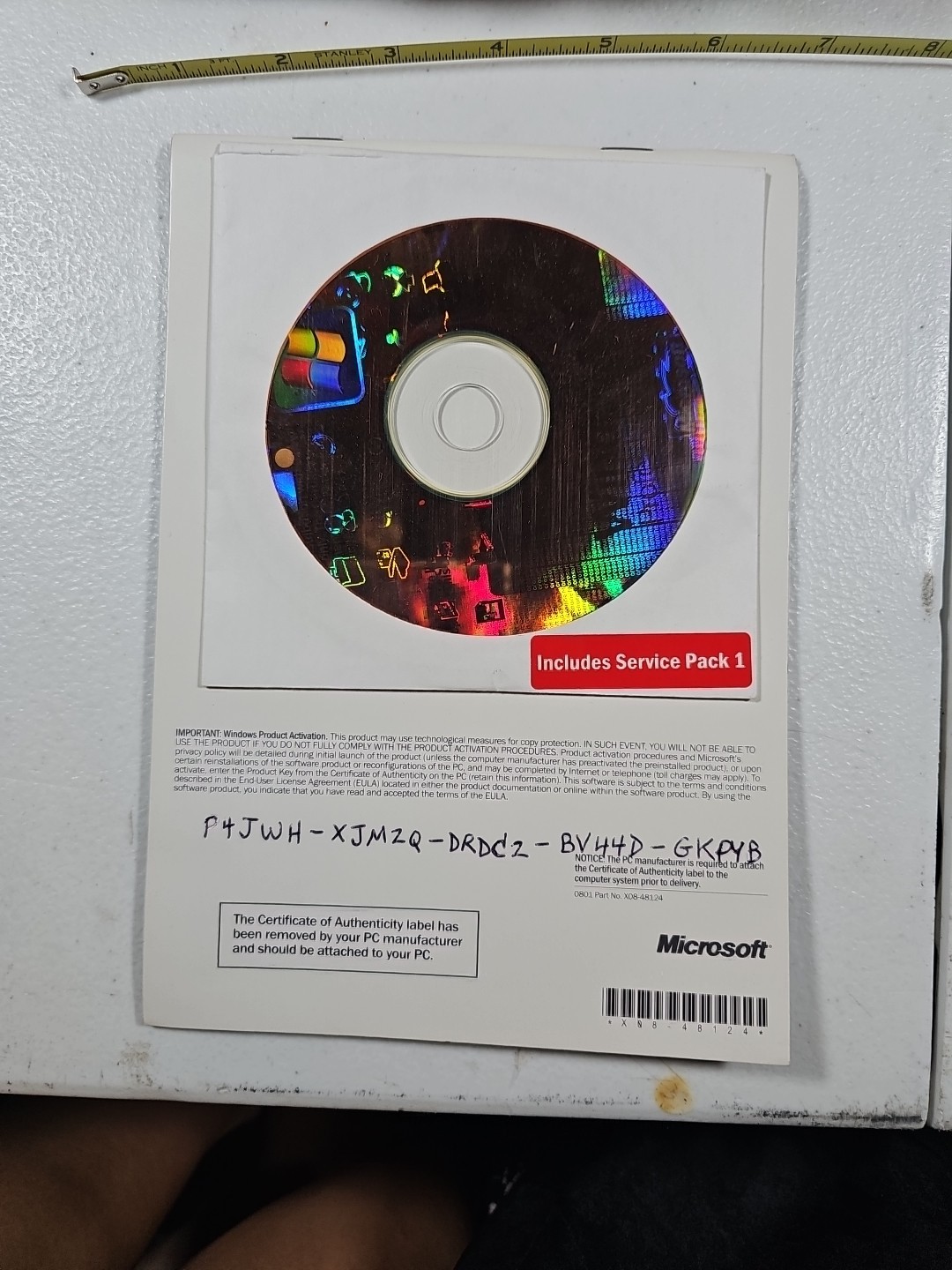 MICROSOFT WINDOWS XP PROFESSIONAL FULL OPERATING SYSTEM MS WIN PRO Read Descript