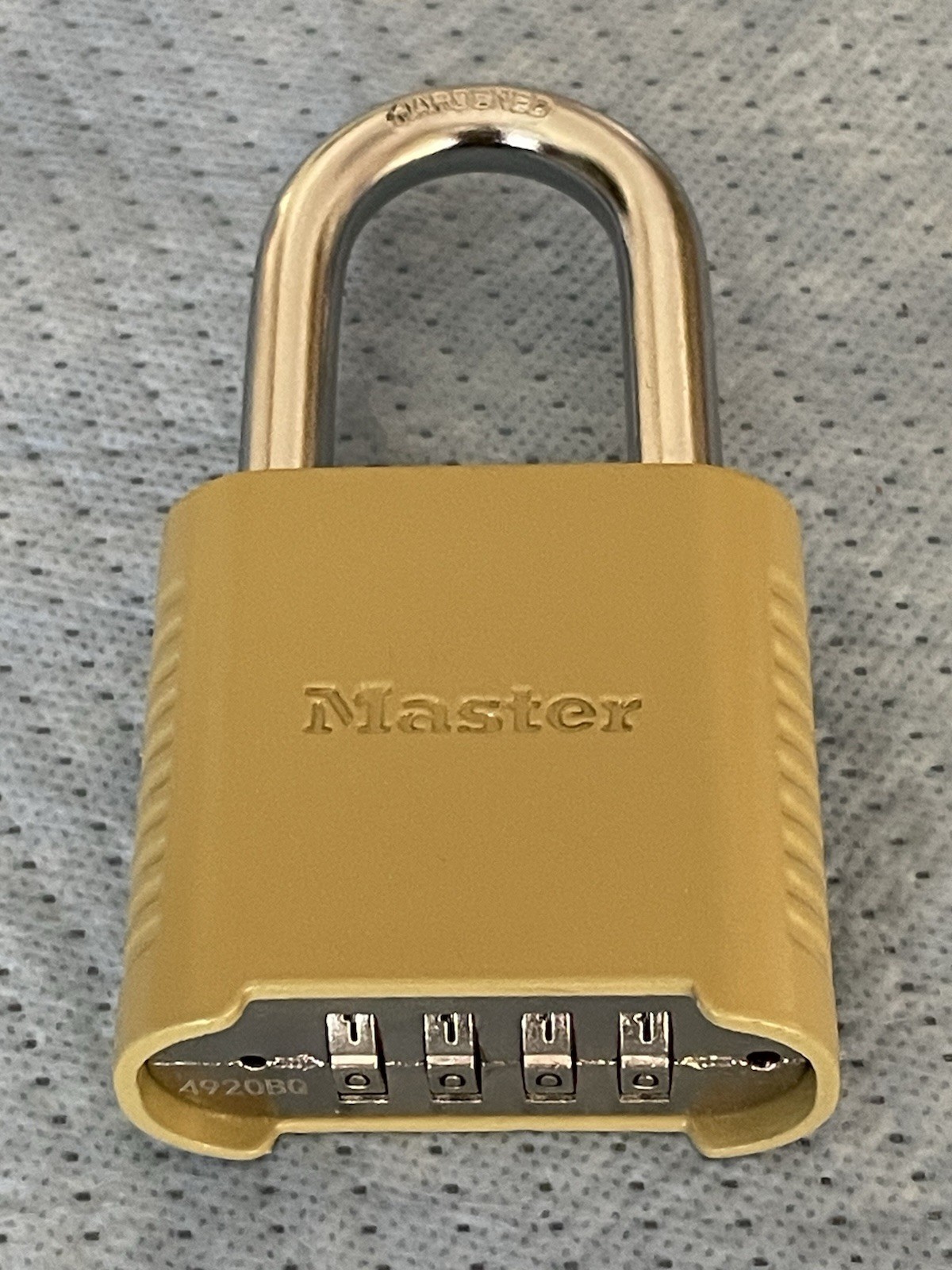 Master Lock 875DLH Combination Lock, 2" Hardened Shackle, 2" wide body, New