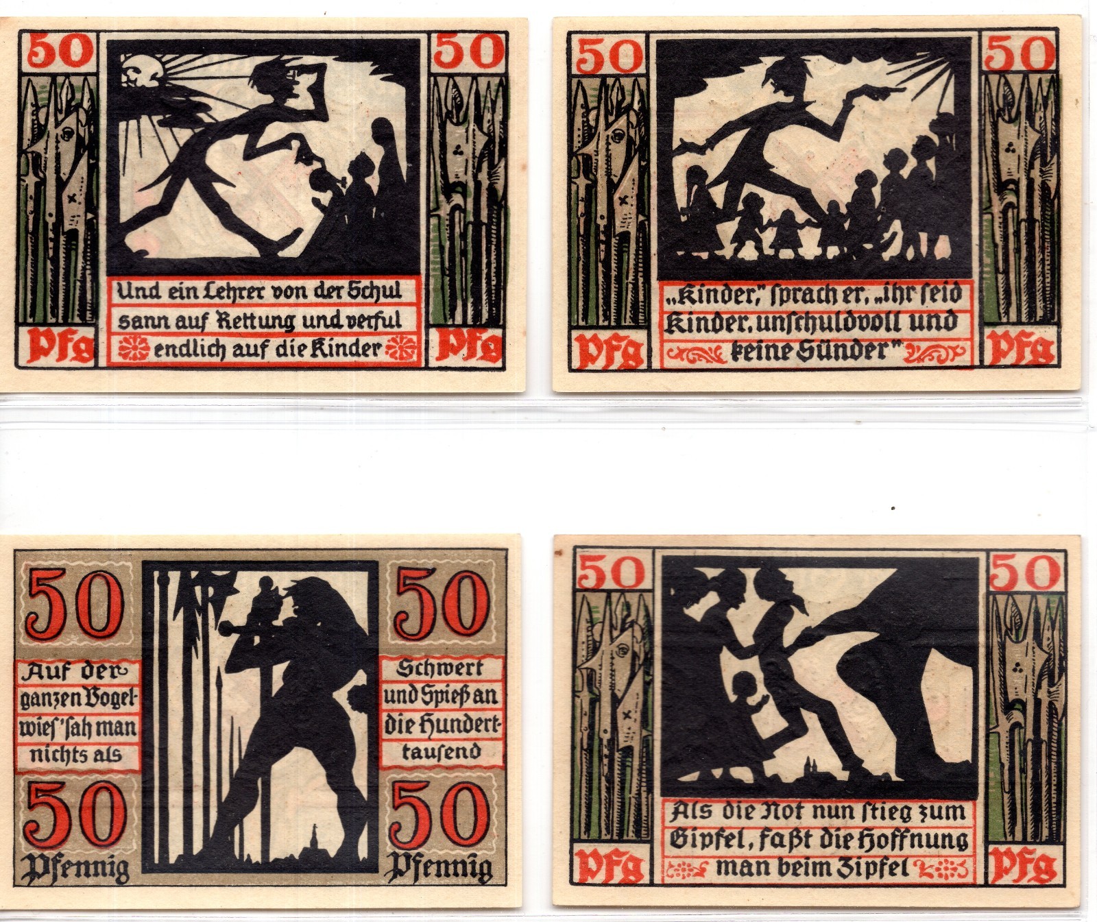 1920 Germany Naumburg Notgeld 10 Note Set (3563)