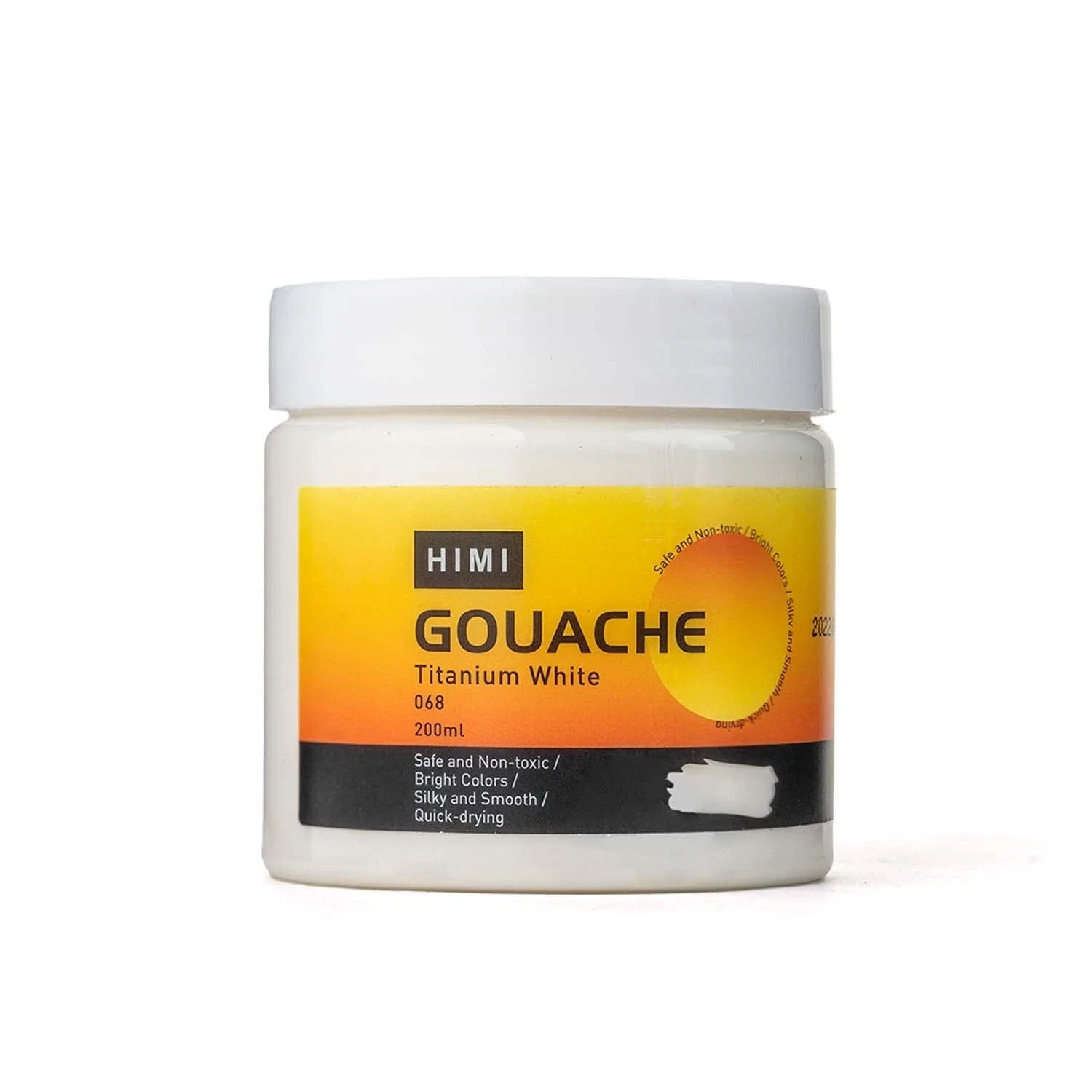 HIMI Gouache Refill Paints,White Color(200 ml 6.76 Ounce (Pack of 1), GOUACHE