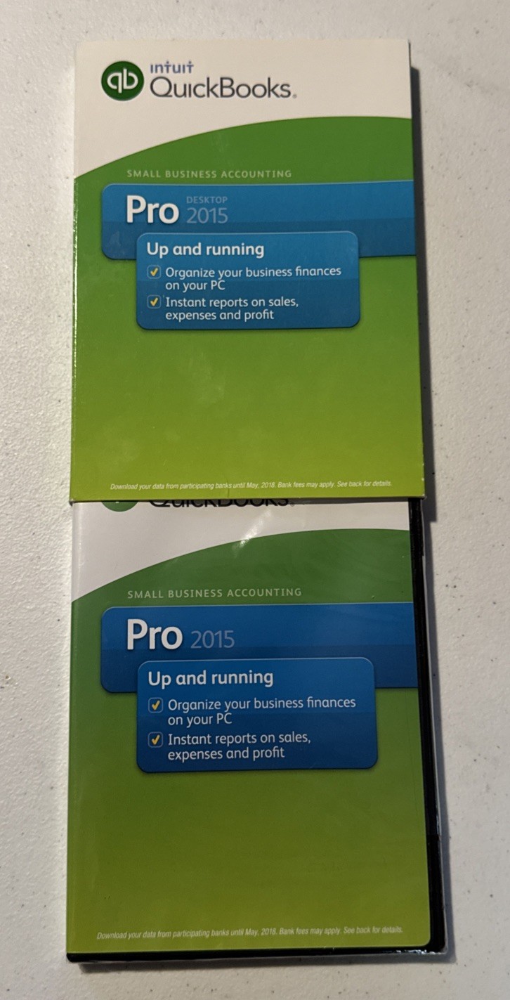NEW Quickbooks 2015 Desktop Pro For Windows Accounting -NO SUBSCRIPT10N- SEALED
