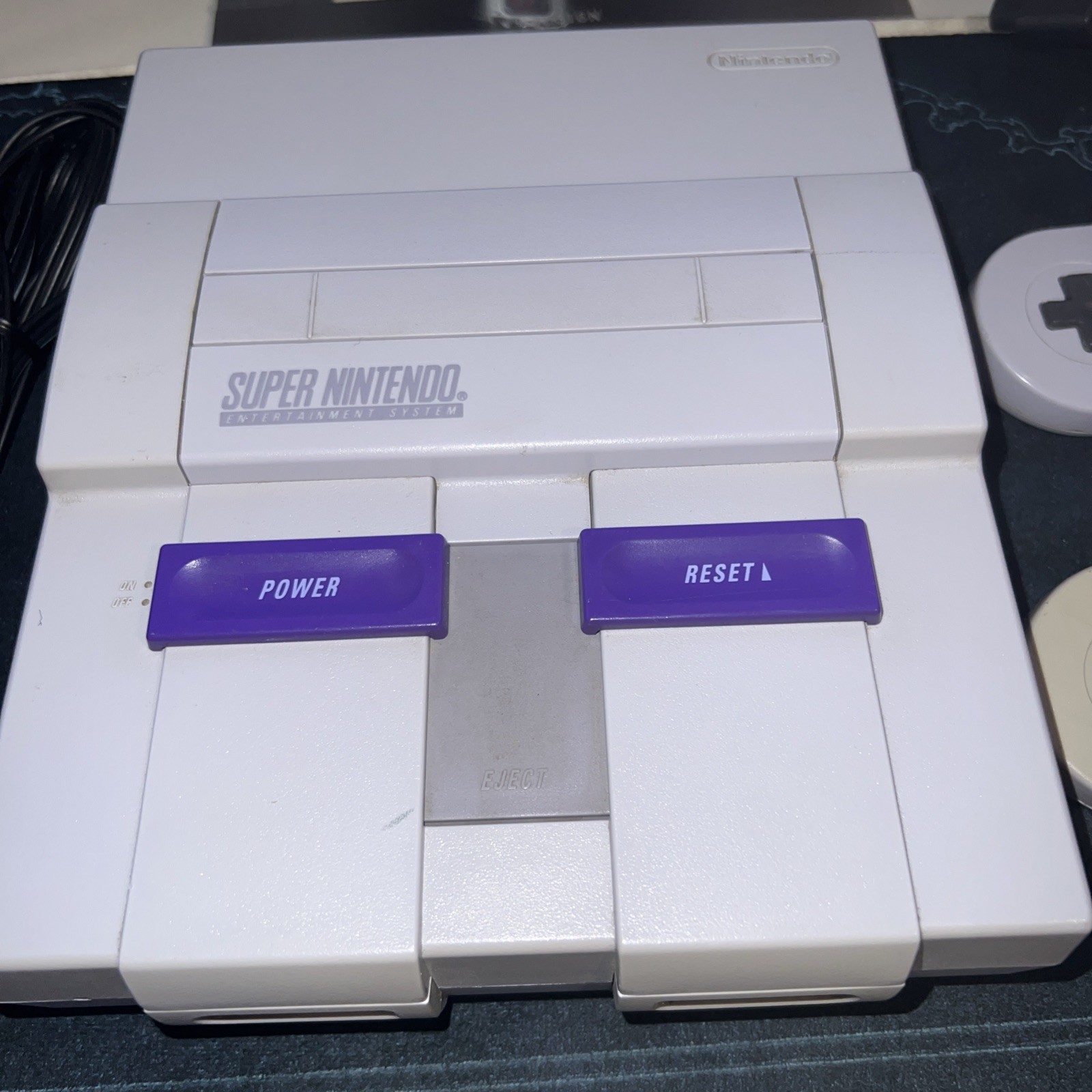 Super Nintendo SNES Original Console Everything Pictured Controller/Cables Works