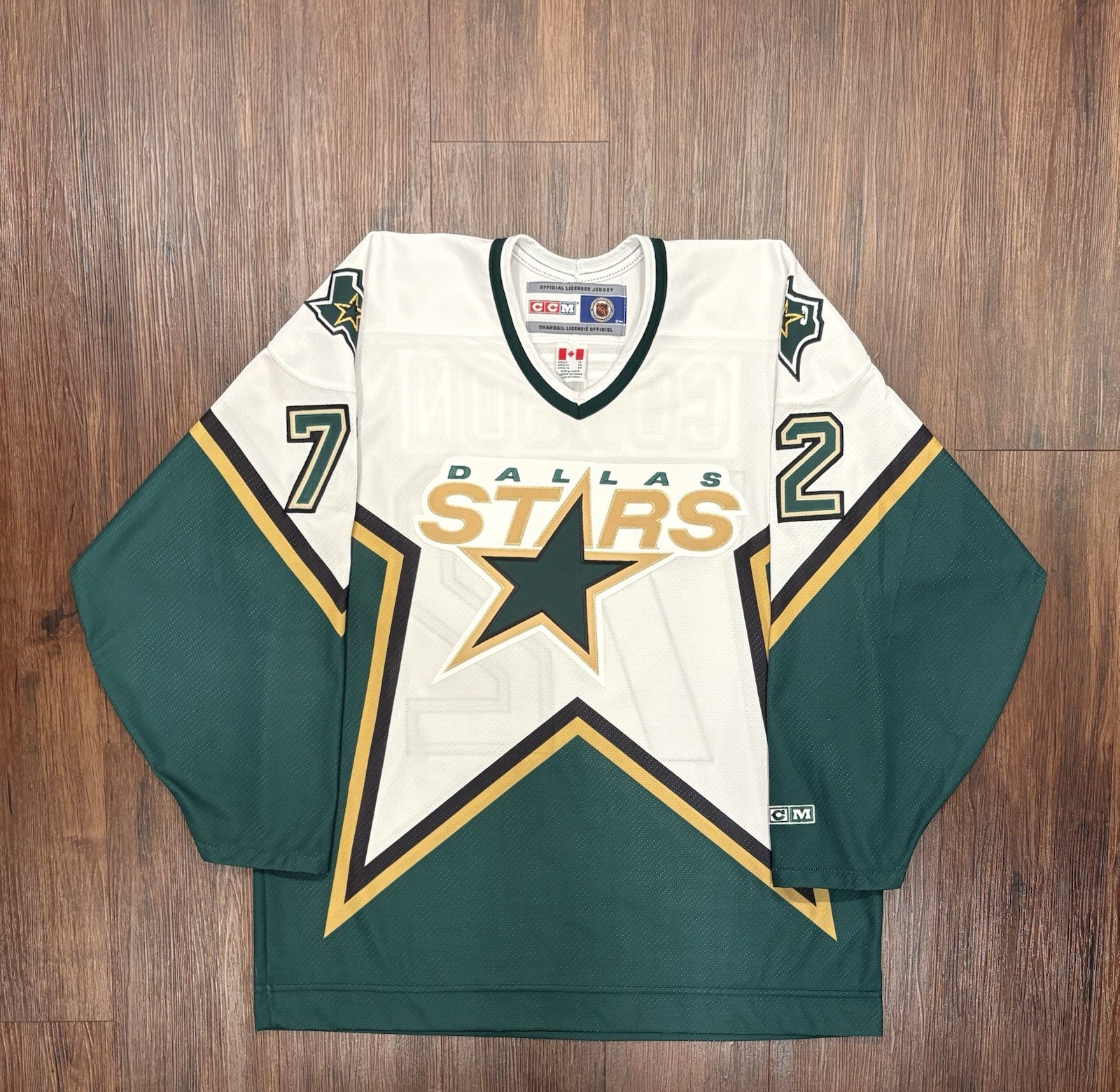 Vintage Shayne Corson #72 Dallas Stars CCM Home NHL Hockey Jersey - Size XL