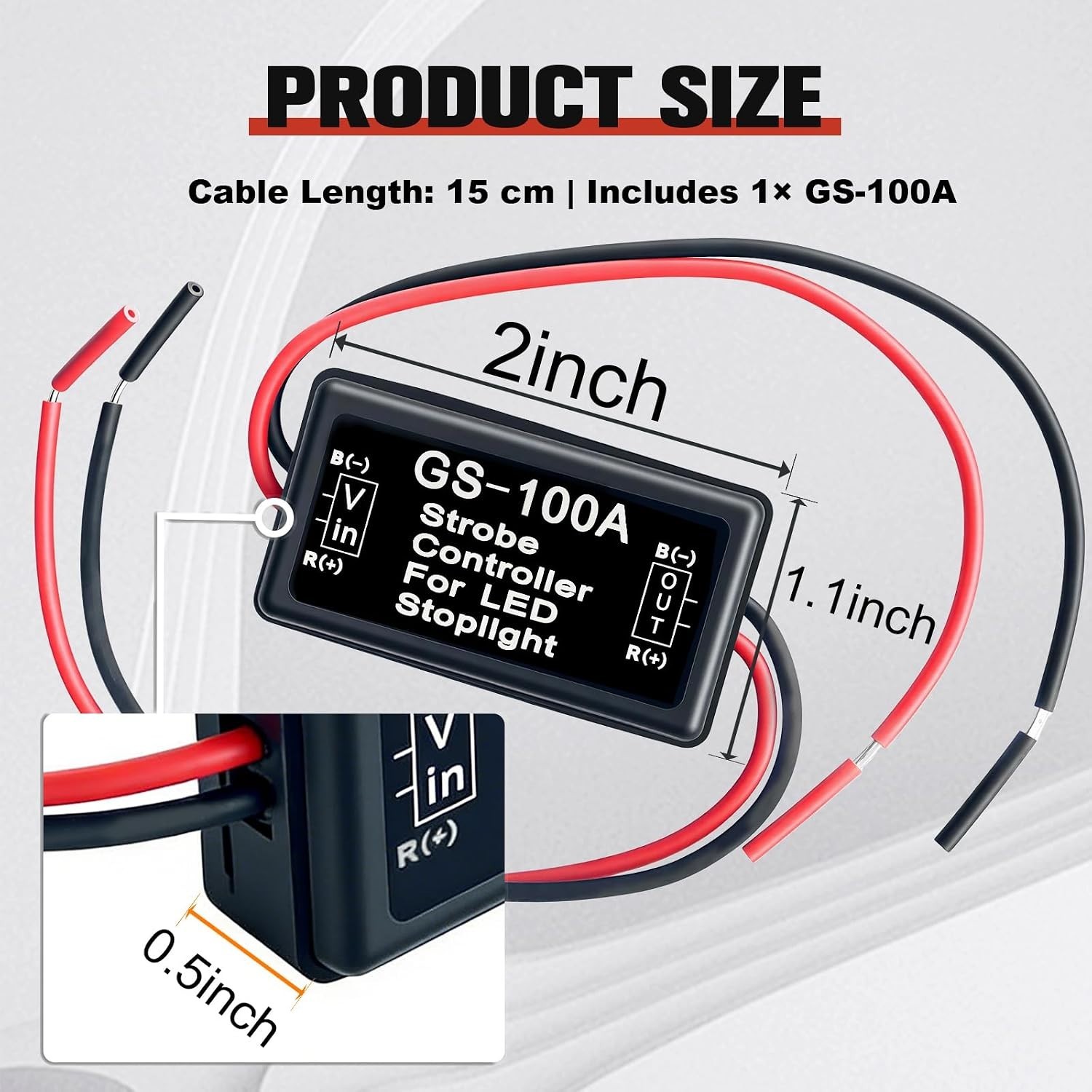 Efficient -100A Automatic Flash Strobe Controller for Enhanced Driving Safety