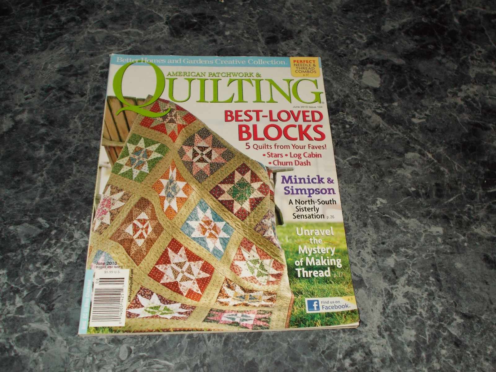 American Patchwork & Quilting Magazine June 2010 Issue 104 Odds & Ends