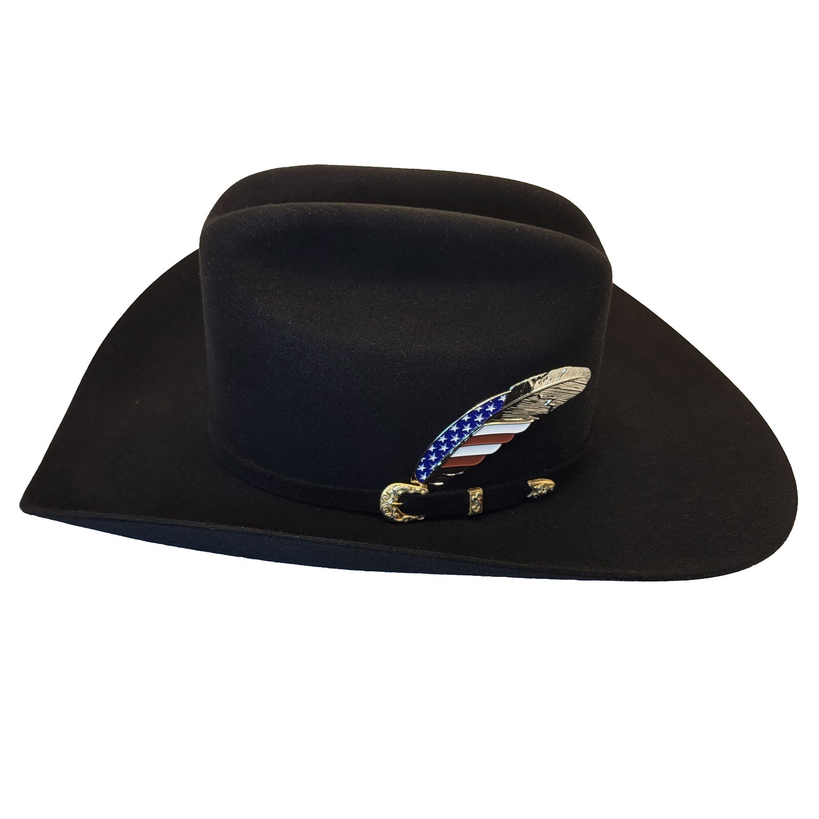 Toro Loco Classic Hat Feather Mexican Flag