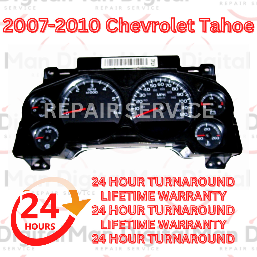 2007-2010 Chevy CLUSTER Speedometer, Speed Cluster Repair Service