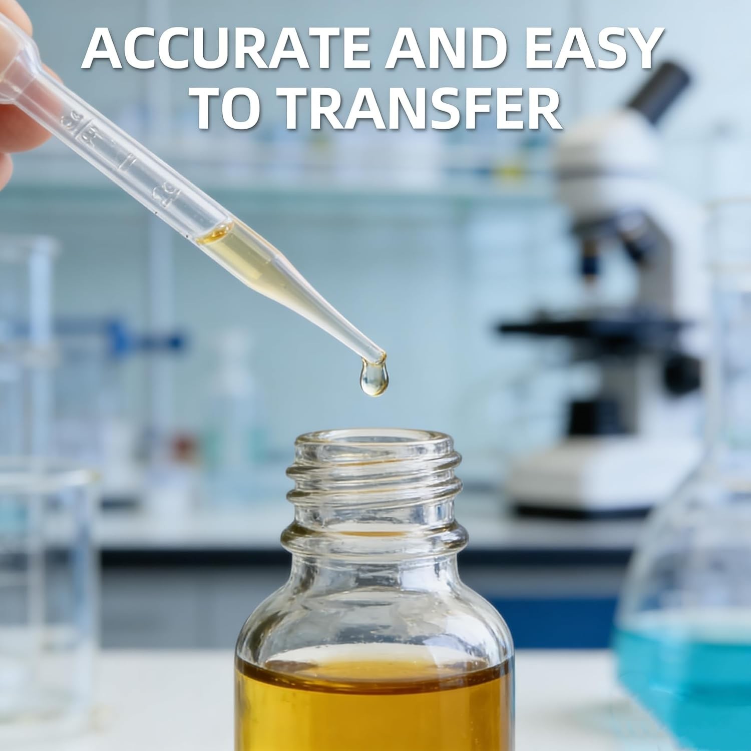 Versatile 3ML Transfer Pipettes - 50 Pack for Clean & Safe Liquid Dispensing