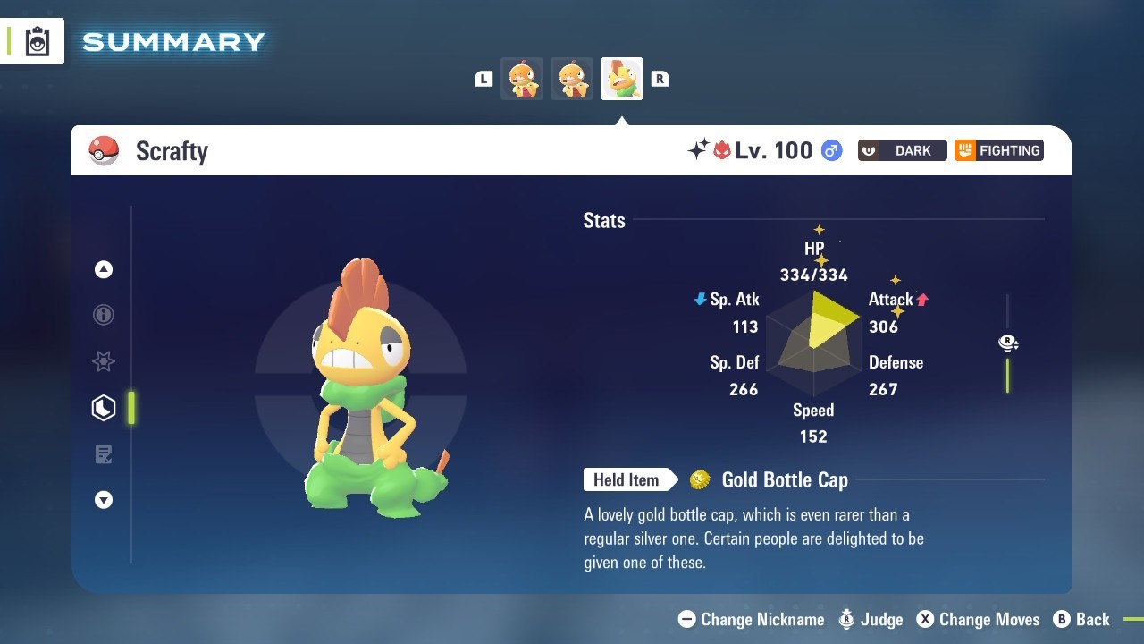 Pokémon Legends: Z-A Shiny Scrafty 6iv ✨Max EV✨ALPHA