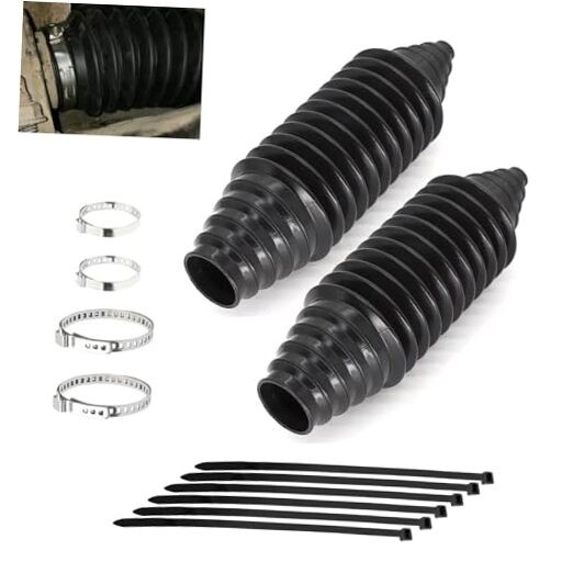 2 PCS Tie Rod Boot, Rack and Pinion Boot Kit, Silicone Inner Tie Rod Ball