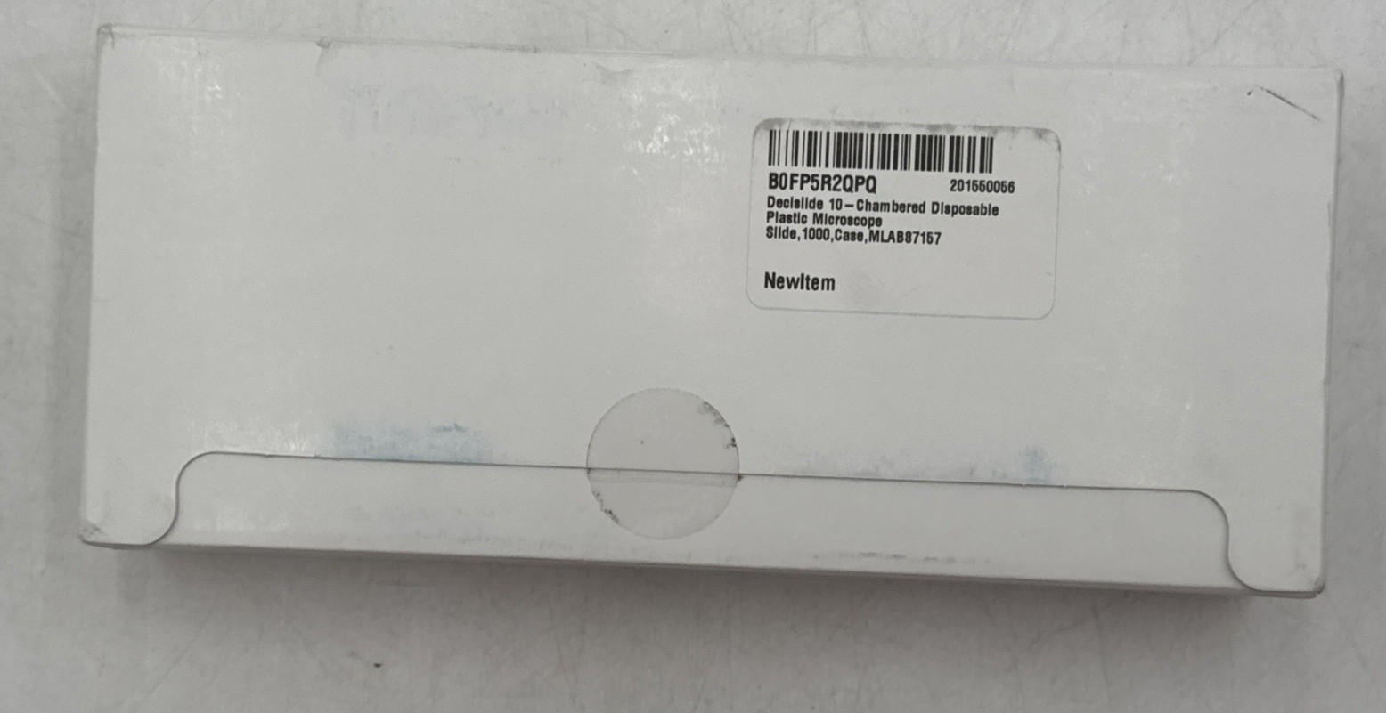 10-chambered Disposable Microscope Slide,100ct
