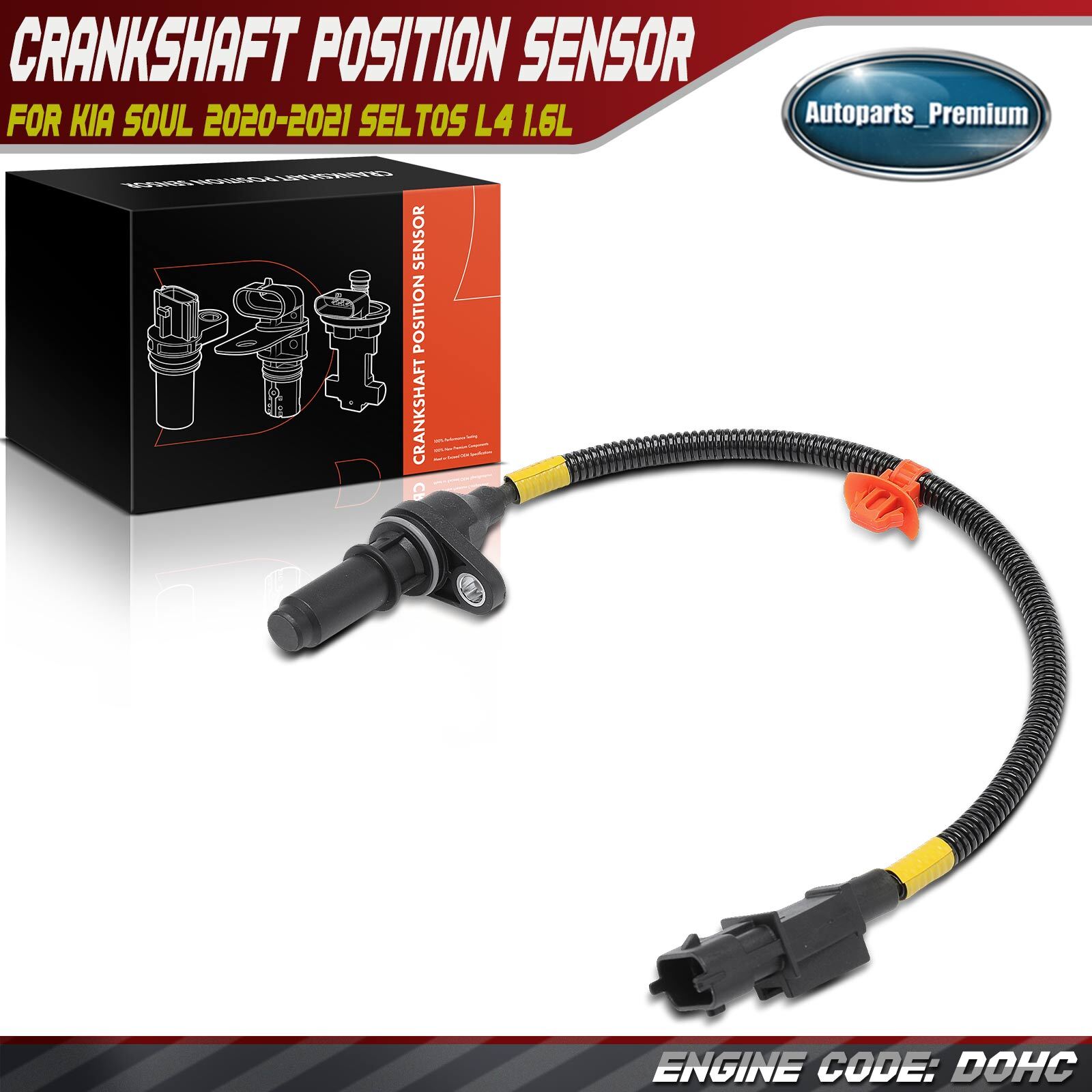 Crankshaft Position Sensor for Kia Soul 20-22 Seltos 21-23 L4 1.6L 391802B080