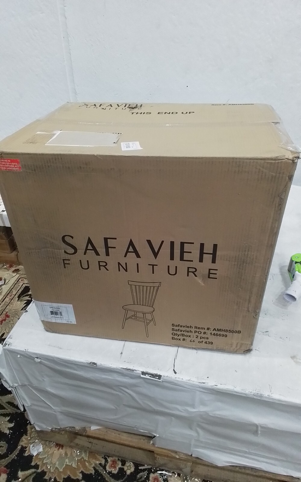 Safavieh PARKER SPINDEL SIDE CHAIR, Reduced Price 2172745611 AMH8500B