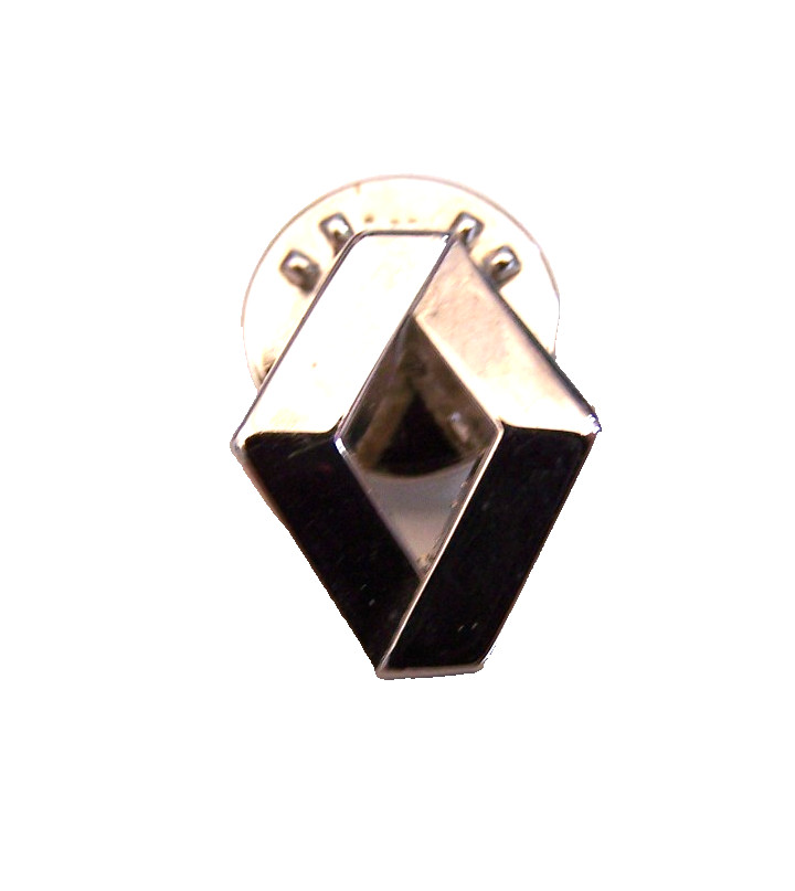 A RENAULT CARS Logo Chomed Metal Pin Badge