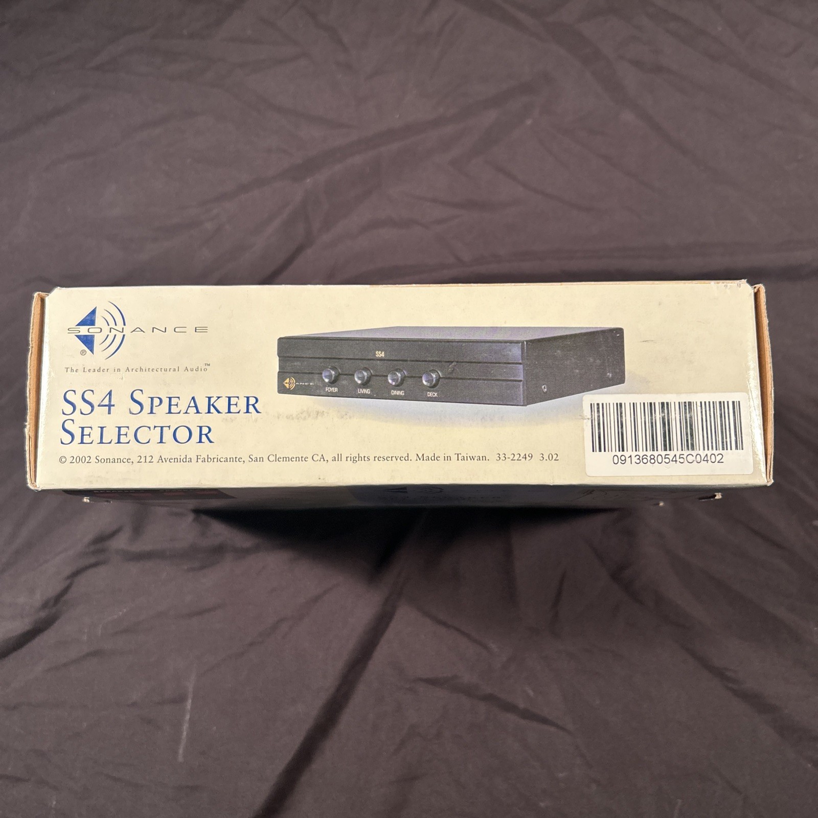 Sonance SS4 Speaker Selector (New Old Stock) Fast Shipping!