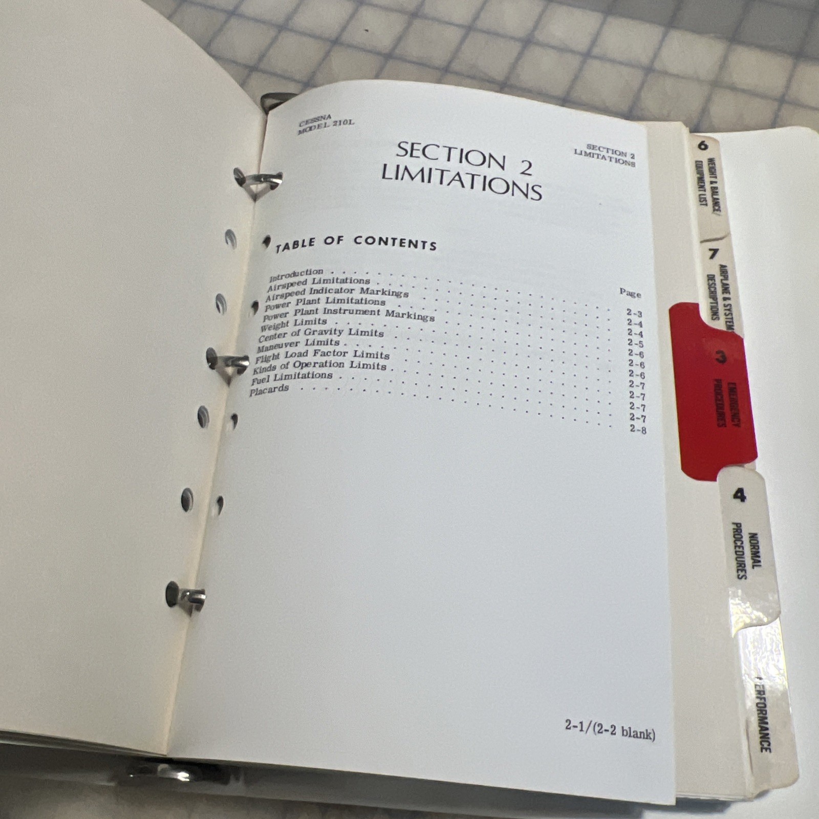 Cessna Turbo Centurion Pilot's Operating Handbook 1976 Model T210L