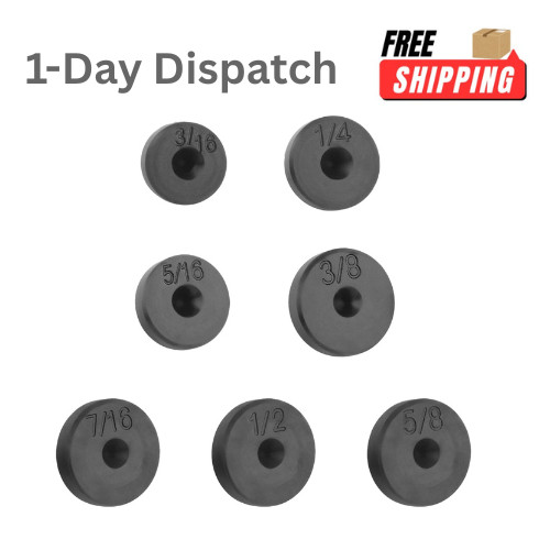 7PCS Double Flare Tool Adapters Set Brake Line Flaring Tool 3/16 to 5/8