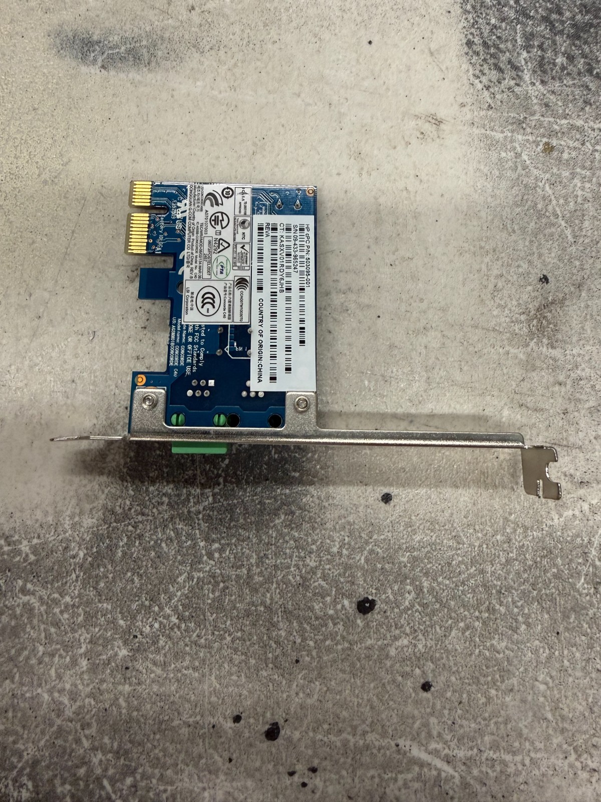 HP Concorde 56K PCI-E Data/Fax Modem Card, Standard Profile 503095-001