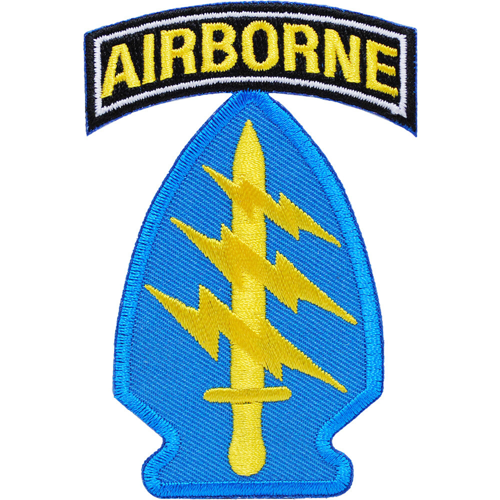 ARMY SPECIAL FORCES AIRBORNE Embroidered Shoulder Patch 3" (0121) (NEW)