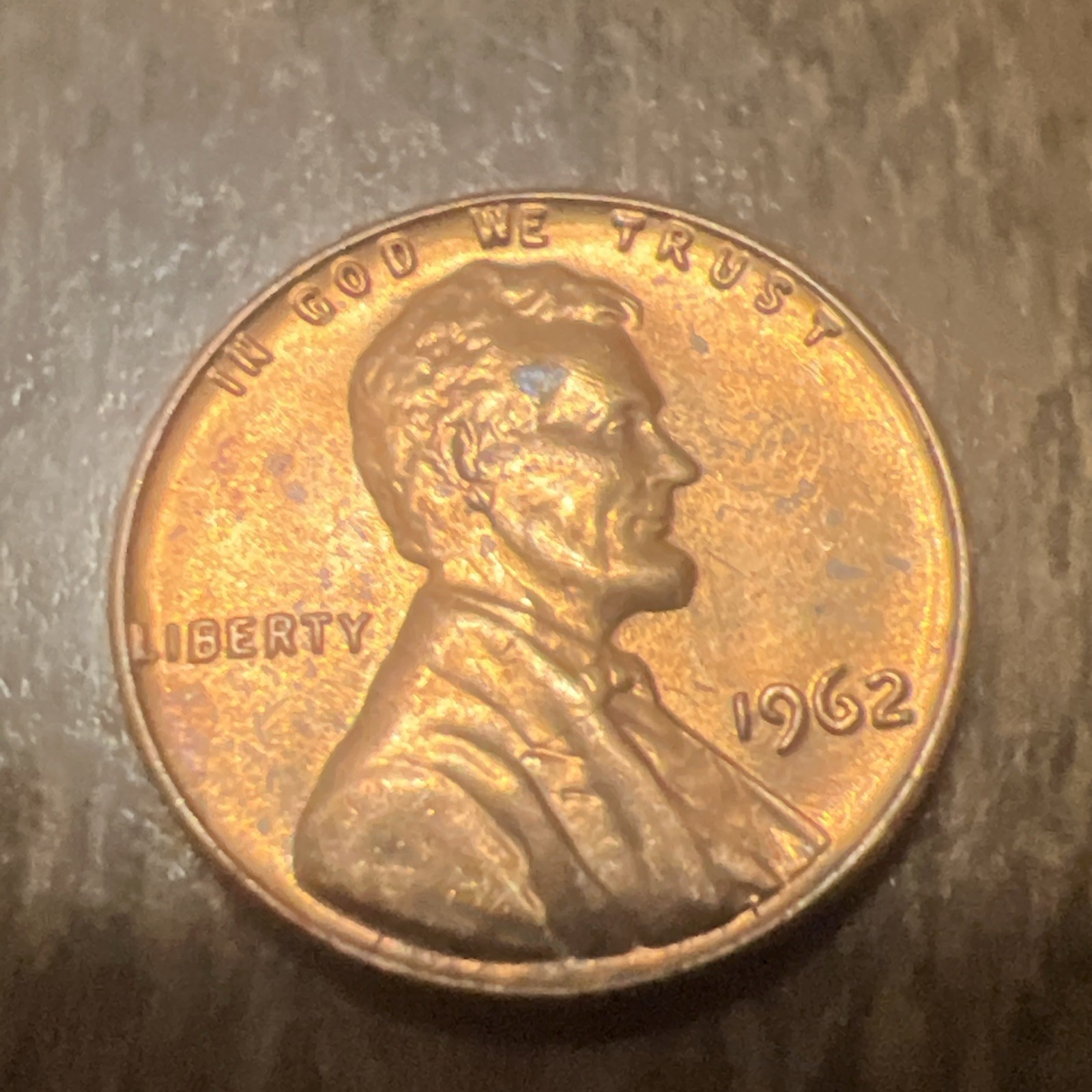 BU 1962 lincoln penny Actual Coin Great Condition