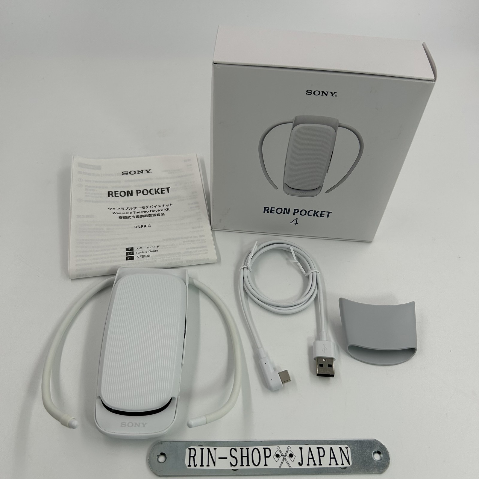 SONY REON POCKET 4 Wearable Thermo Device RNPK-4 Neckband Heater/Cooler JP